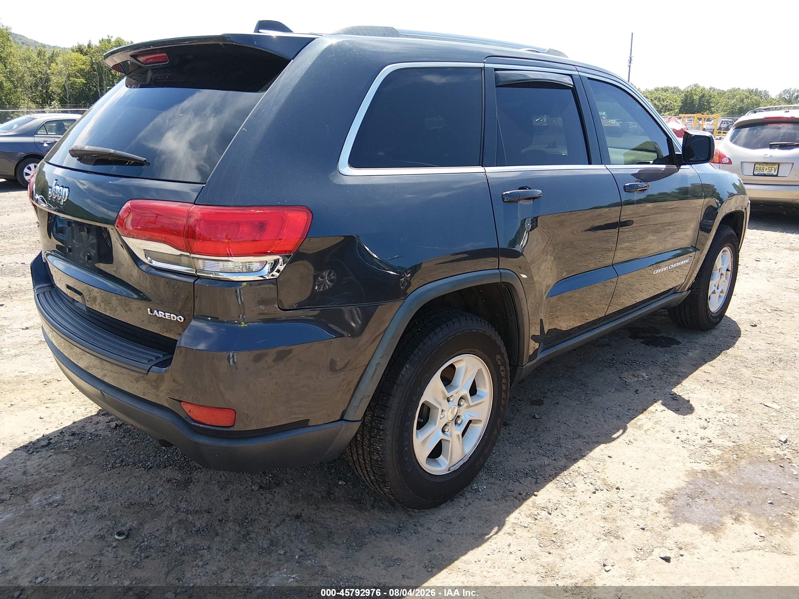 2014 Jeep Grand Cherokee Laredo Black vin: 1C4RJFAG2EC132377