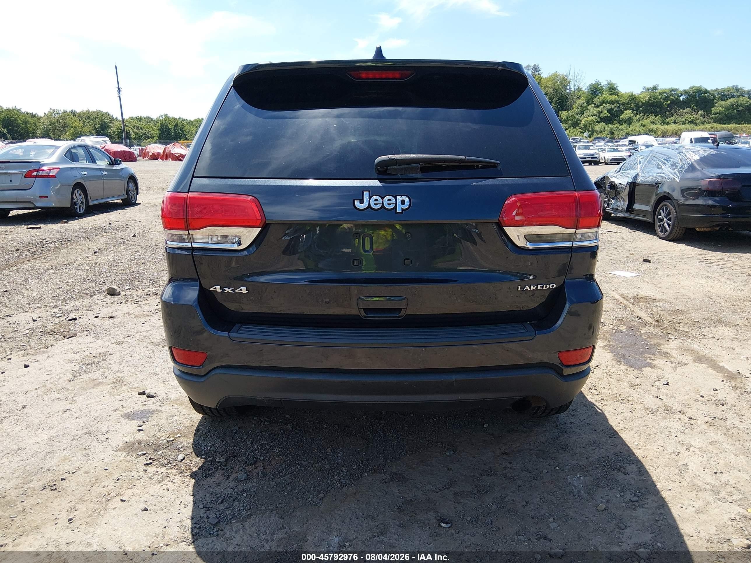 2014 Jeep Grand Cherokee Laredo Black vin: 1C4RJFAG2EC132377