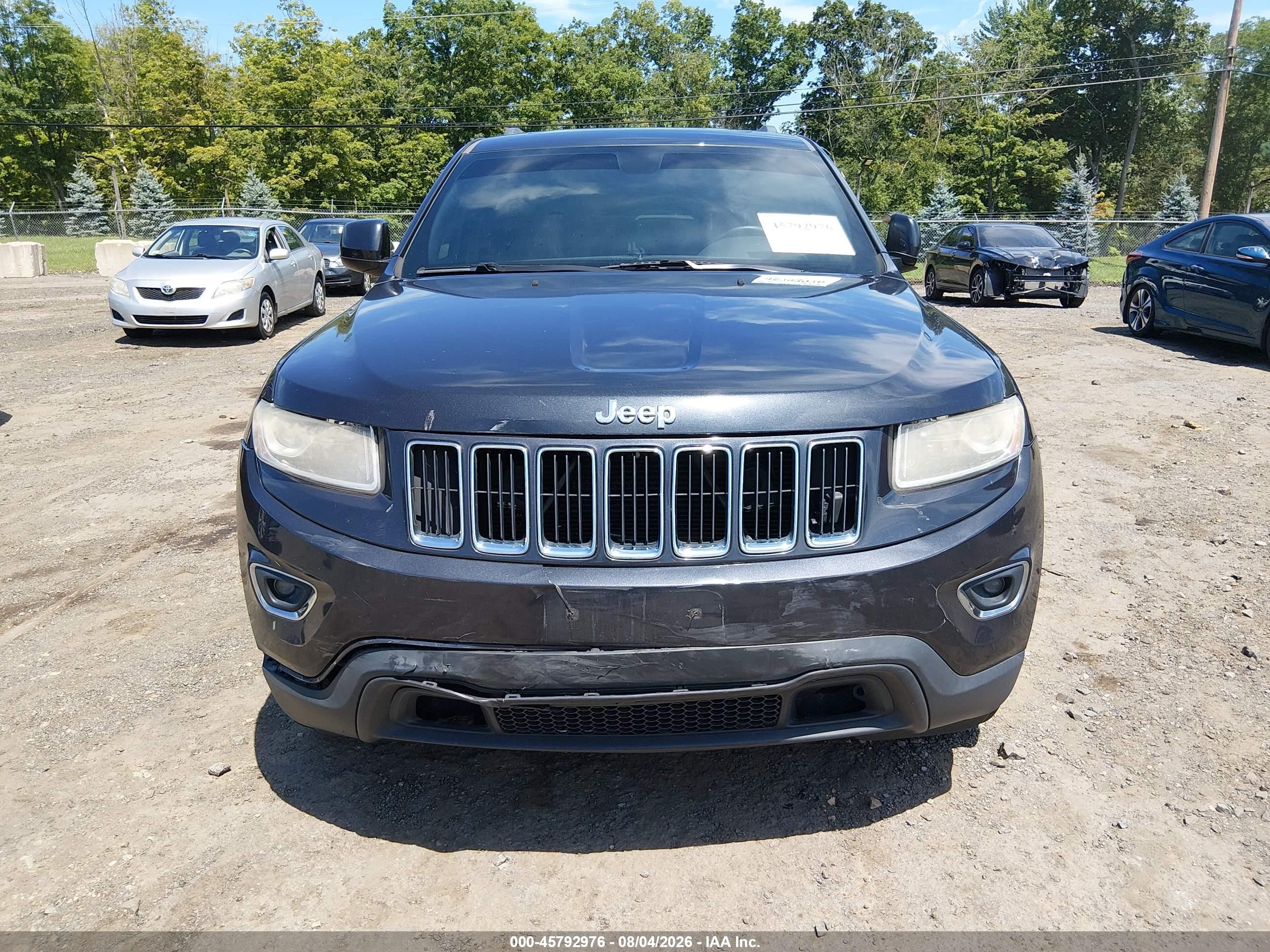 2014 Jeep Grand Cherokee Laredo Black vin: 1C4RJFAG2EC132377