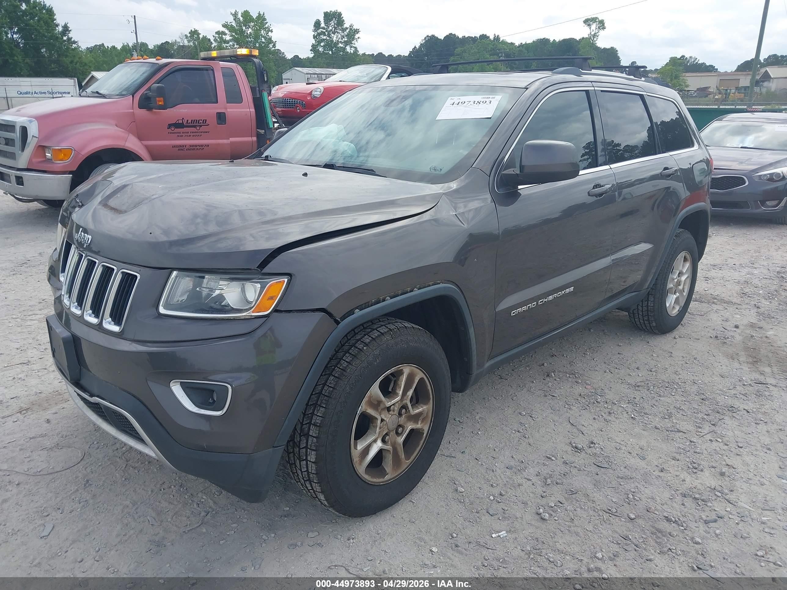 2014 Jeep Grand Cherokee Laredo Gray vin: 1C4RJFAG2EC134730