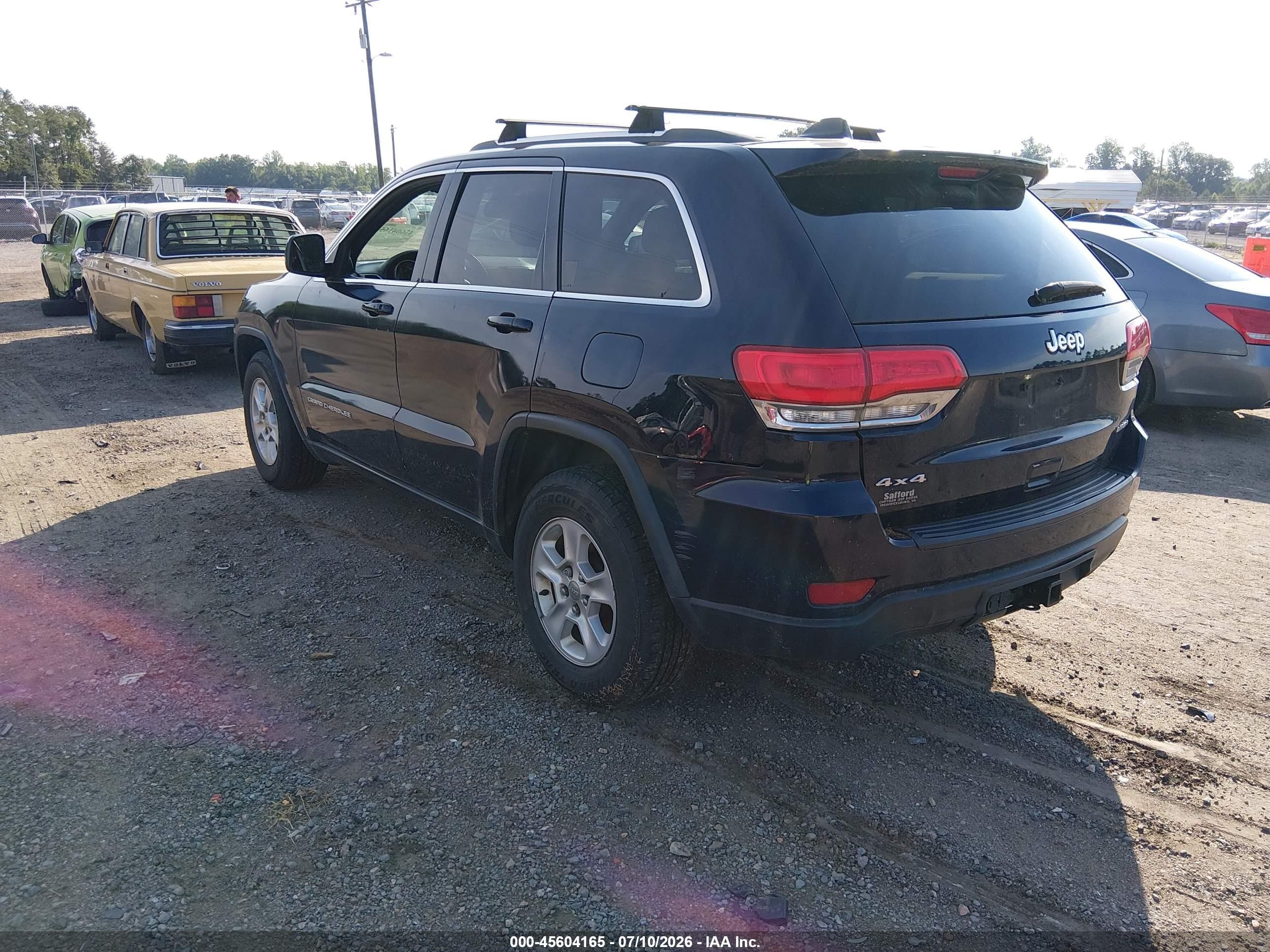 2014 Jeep Grand Cherokee Laredo Black vin: 1C4RJFAG2EC211077