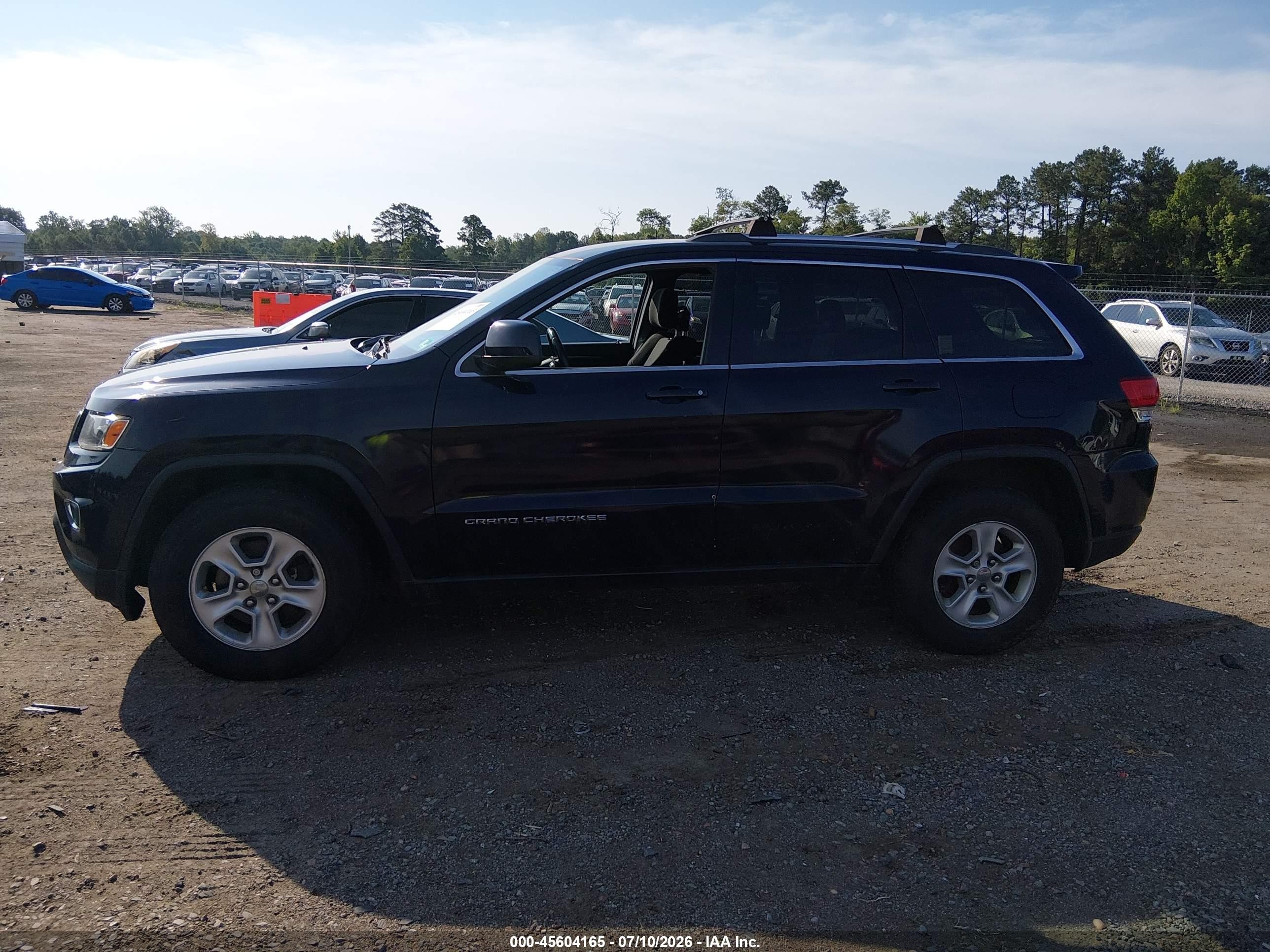 2014 Jeep Grand Cherokee Laredo Black vin: 1C4RJFAG2EC211077