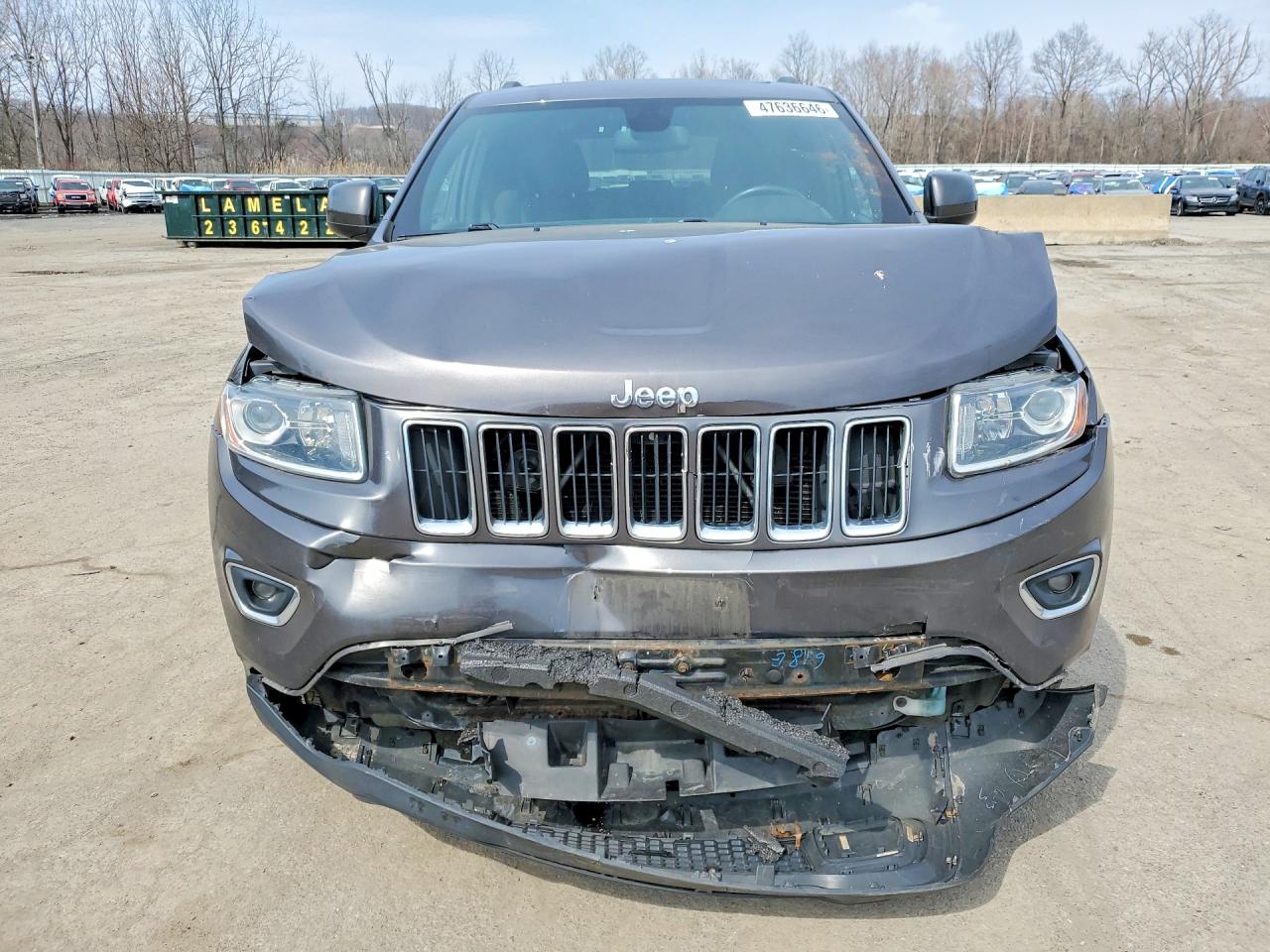 2014 Jeep Grand Cherokee Laredo Gray vin: 1C4RJFAG2EC219647
