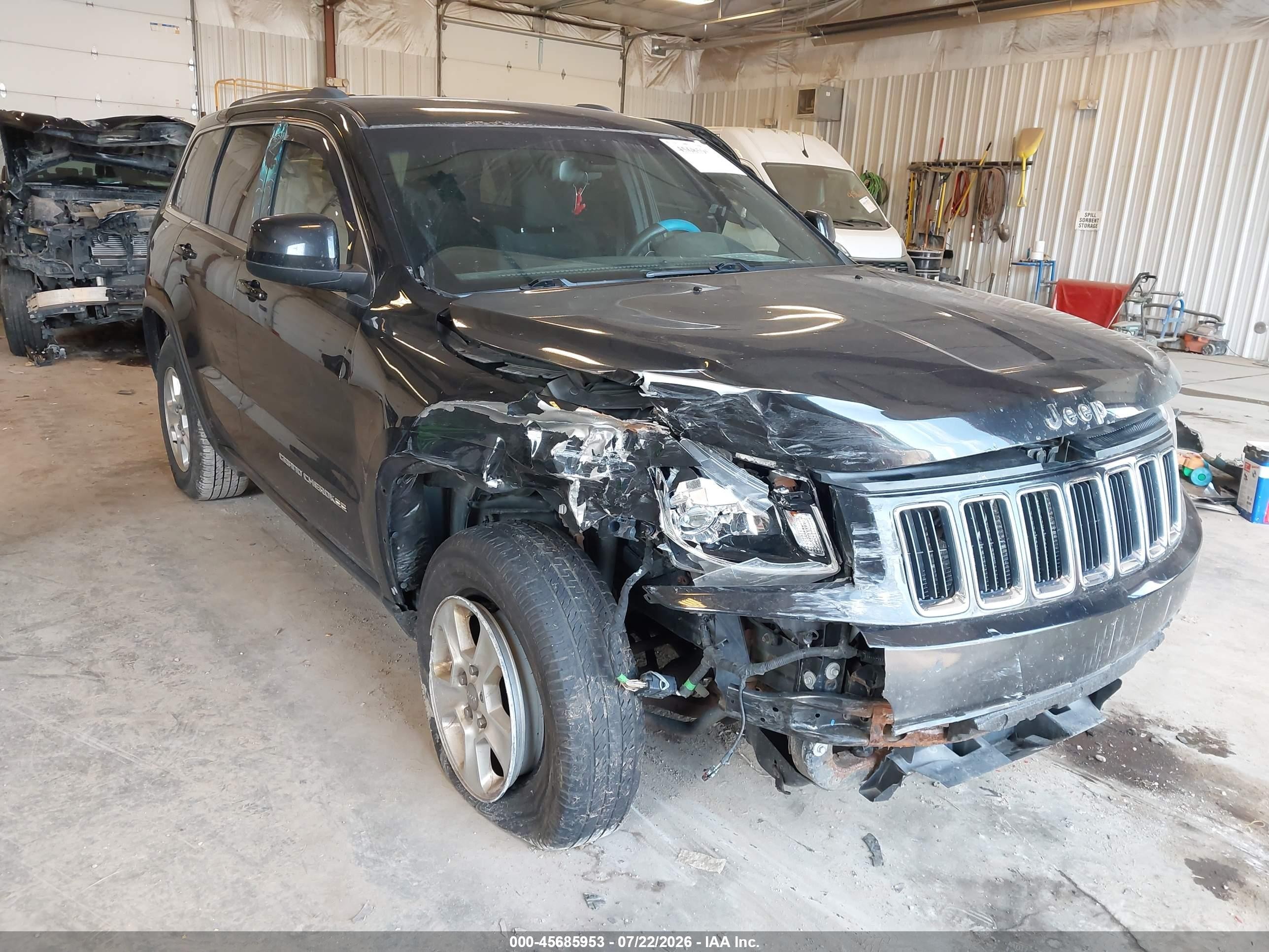 2014 Jeep Grand Cherokee Laredo Black vin: 1C4RJFAG2EC392343