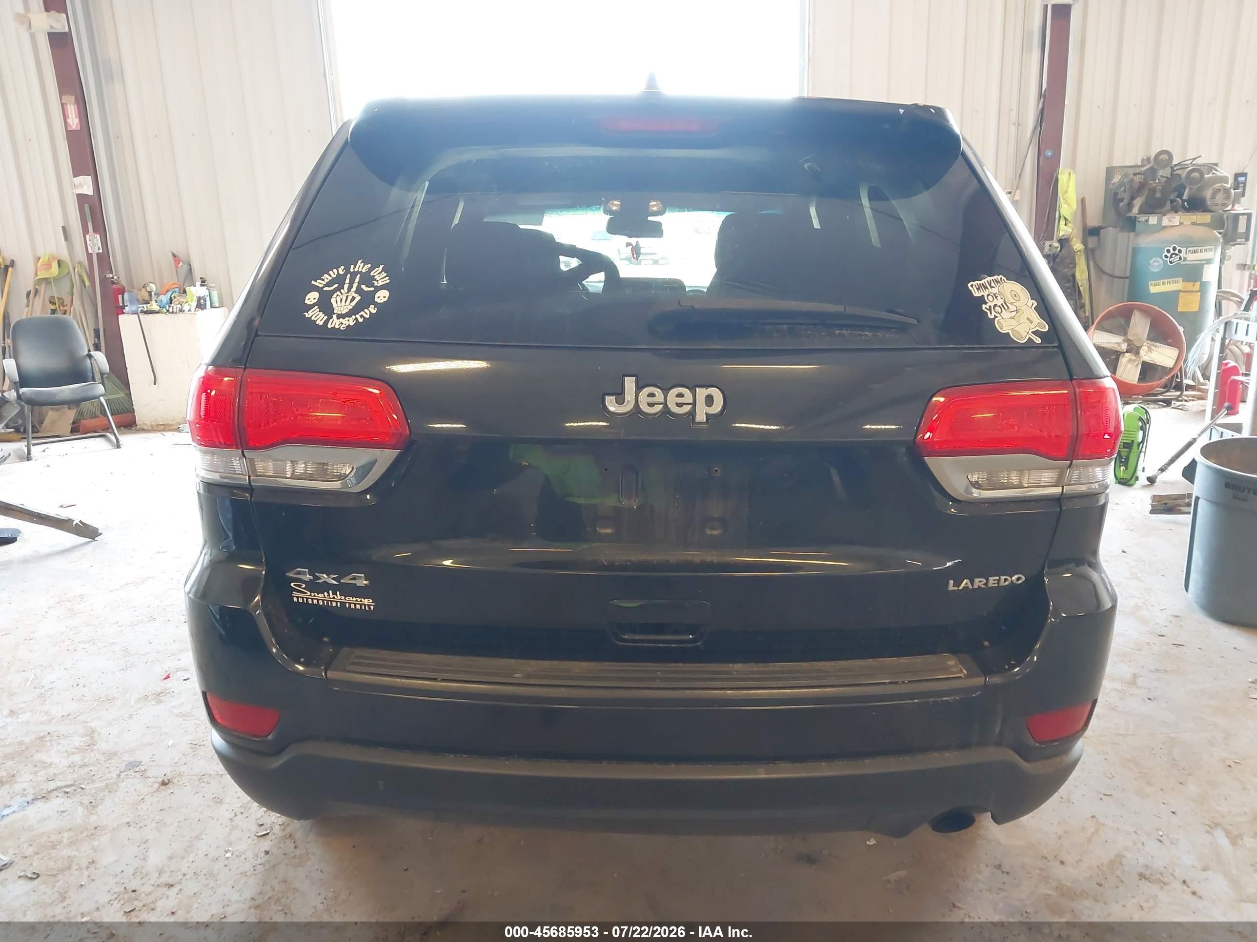 2014 Jeep Grand Cherokee Laredo Black vin: 1C4RJFAG2EC392343
