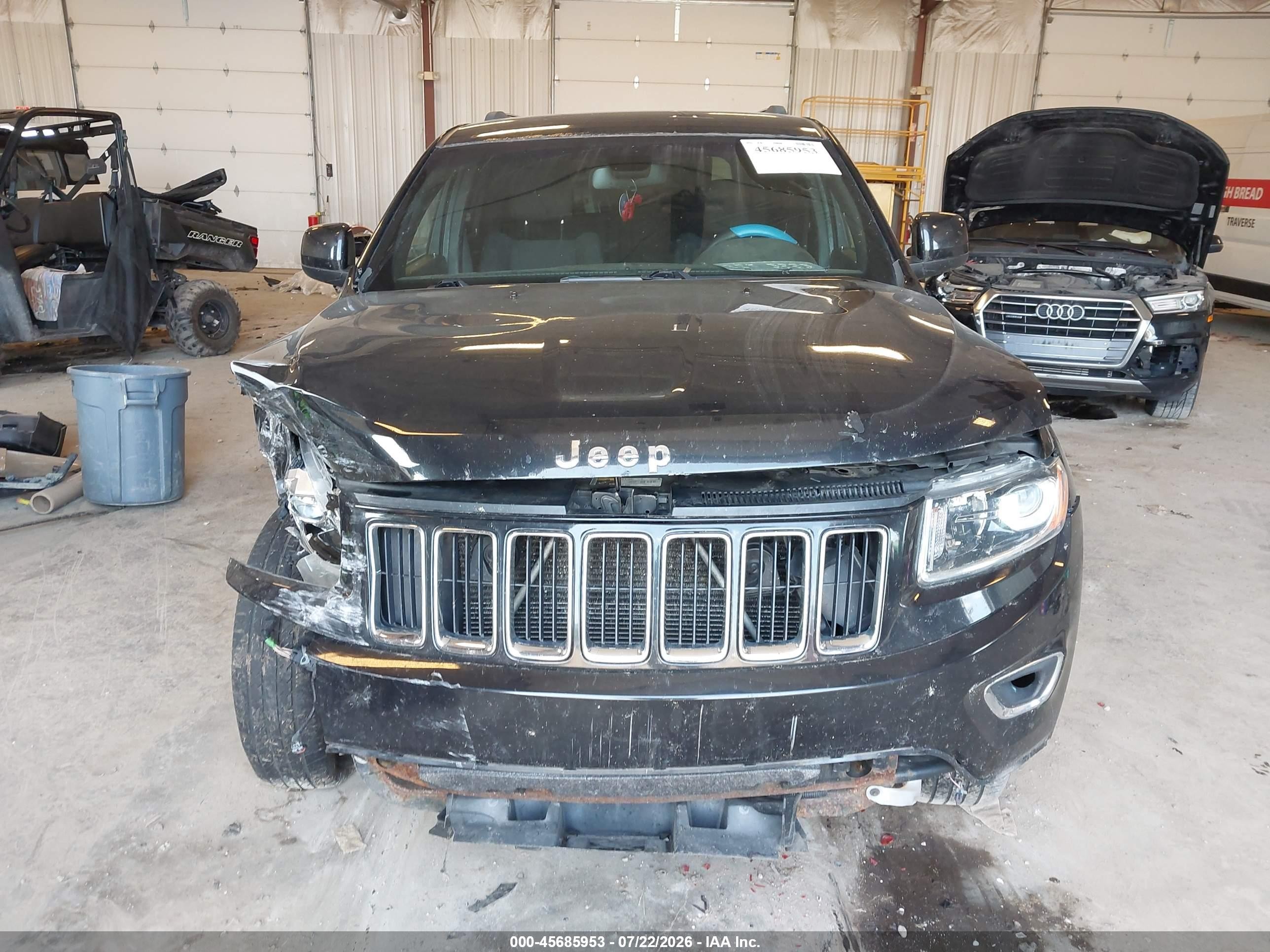 2014 Jeep Grand Cherokee Laredo Black vin: 1C4RJFAG2EC392343