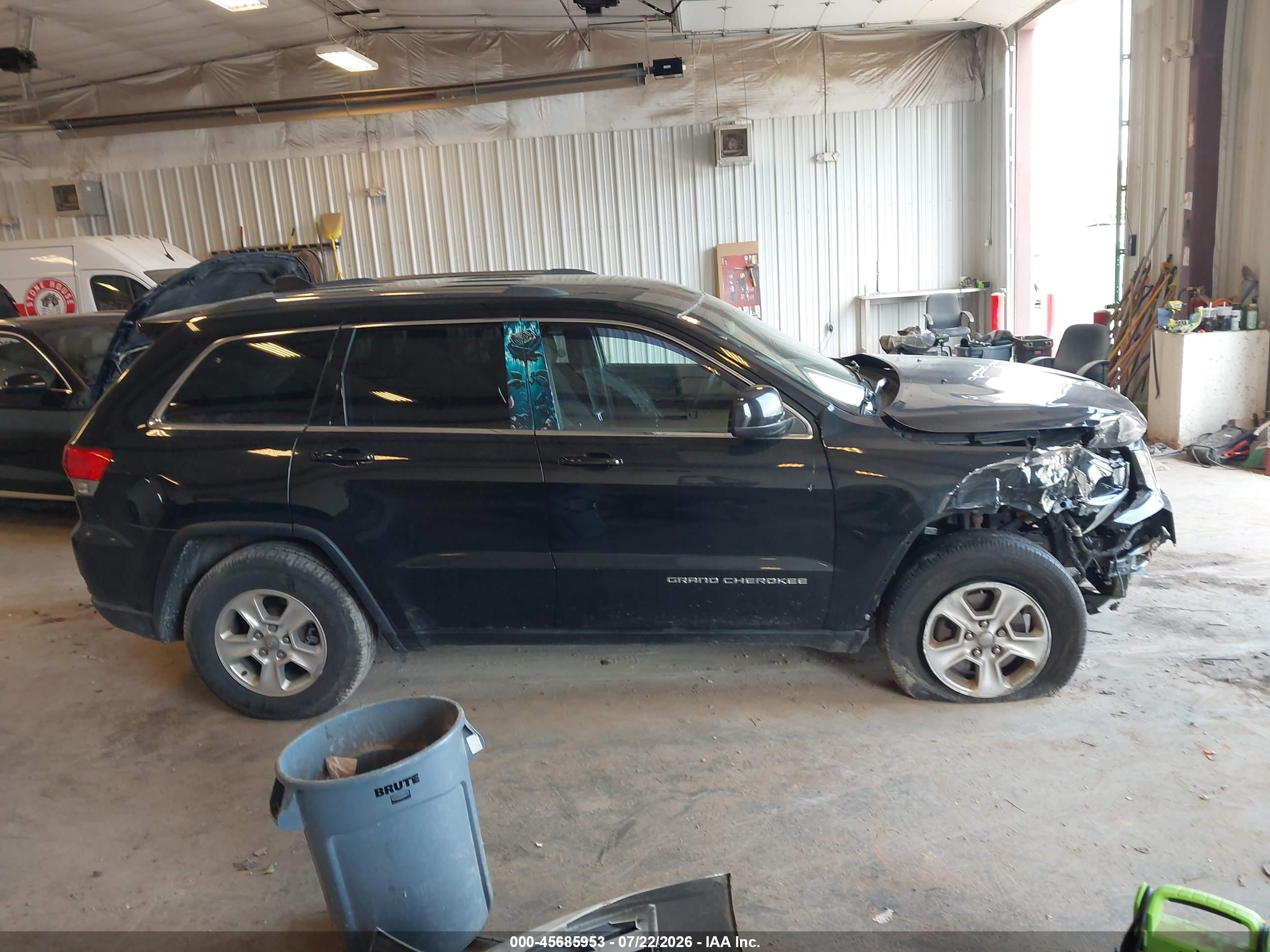 2014 Jeep Grand Cherokee Laredo Black vin: 1C4RJFAG2EC392343