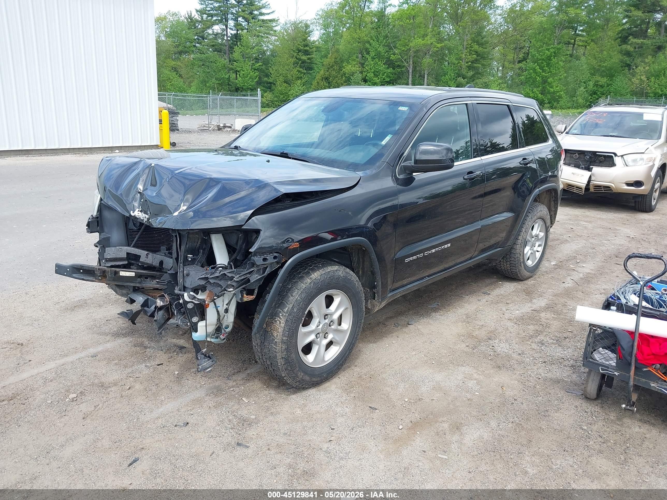 2014 Jeep Grand Cherokee Laredo Black vin: 1C4RJFAG2EC392441