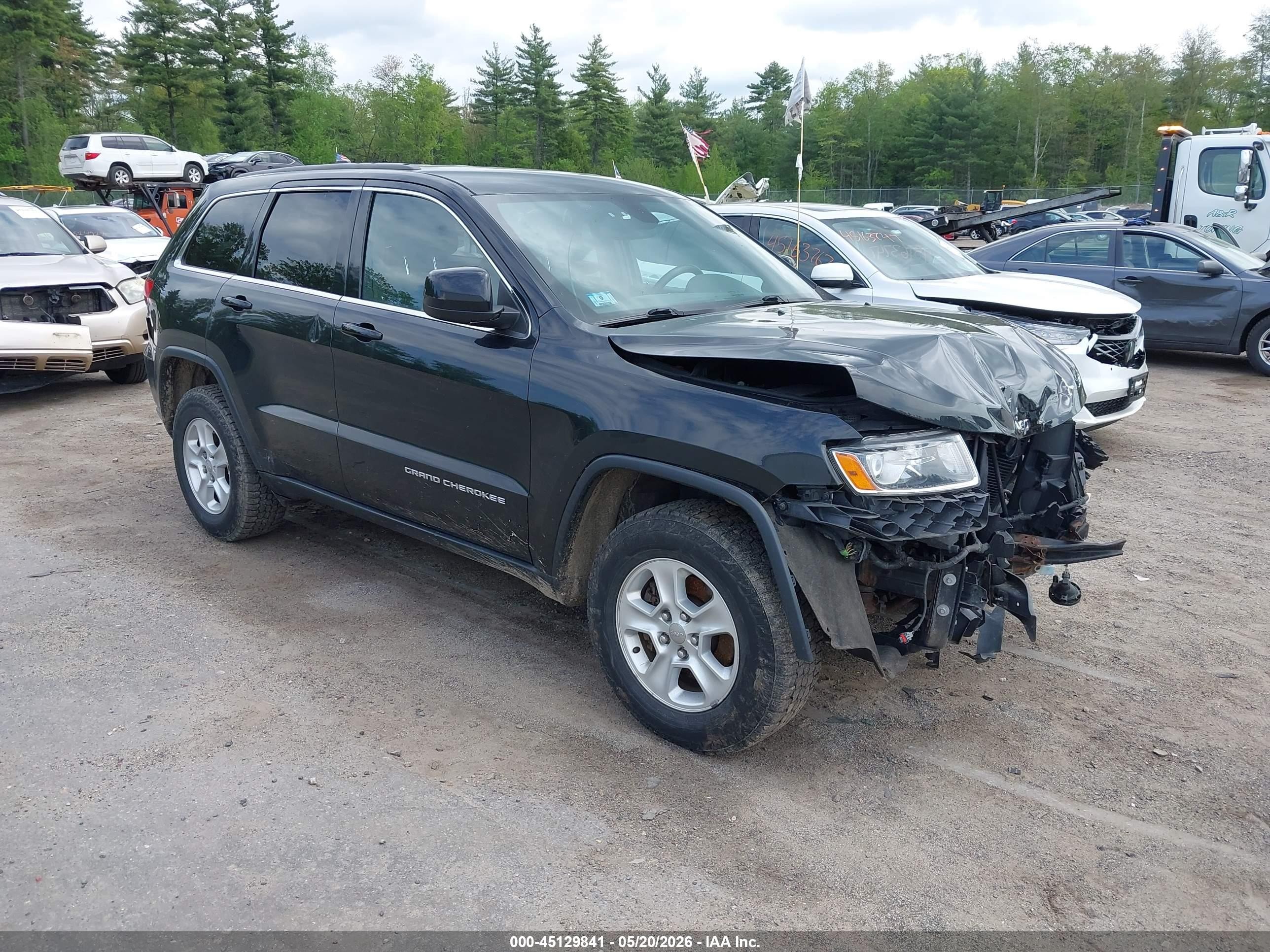 2014 Jeep Grand Cherokee Laredo Black vin: 1C4RJFAG2EC392441