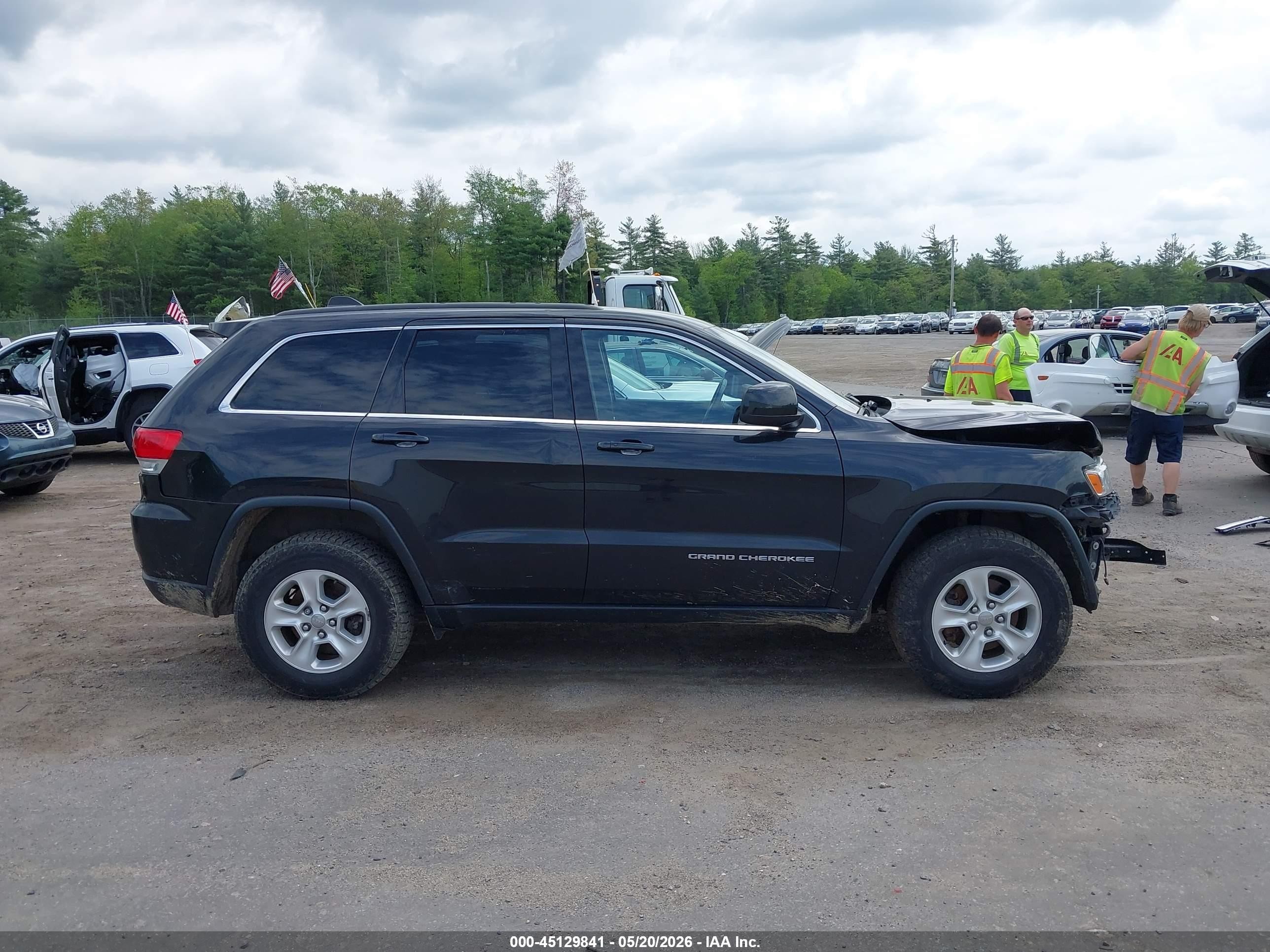 2014 Jeep Grand Cherokee Laredo Black vin: 1C4RJFAG2EC392441