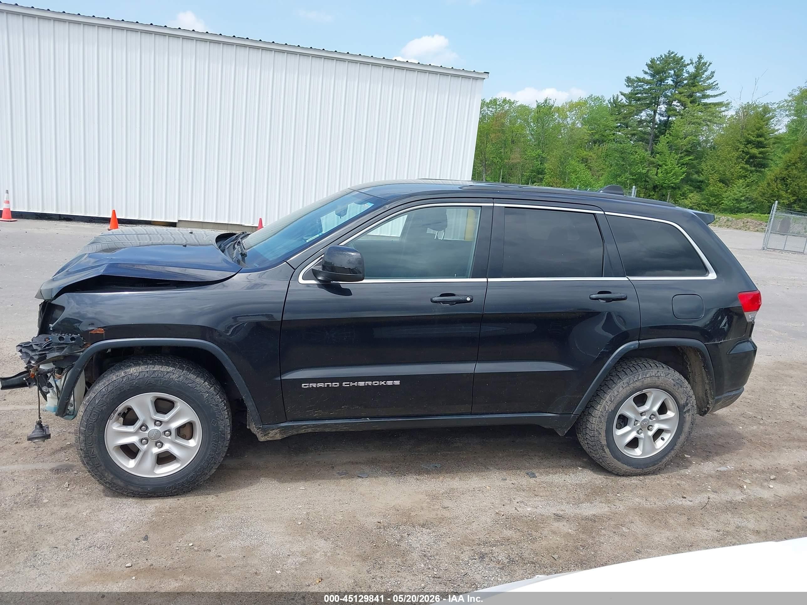 2014 Jeep Grand Cherokee Laredo Black vin: 1C4RJFAG2EC392441