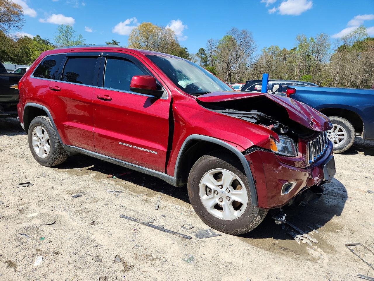 2014 Jeep Grand Cherokee Laredo Красный vin: 1C4RJFAG2EC545173