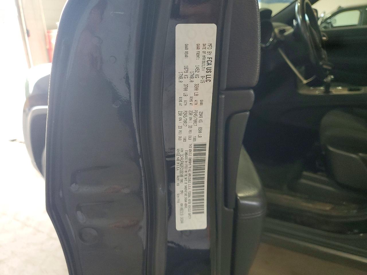2015 Jeep Grand Cherokee Laredo Black vin: 1C4RJFAG2FC122109