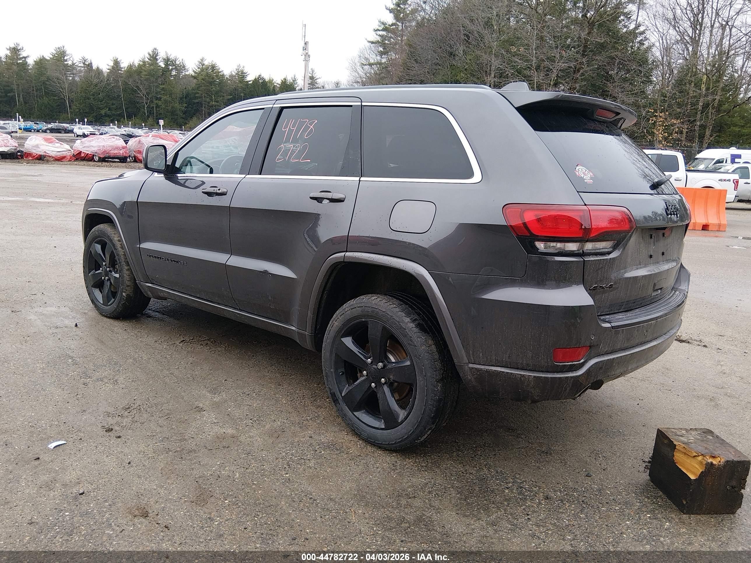 2015 Jeep Grand Cherokee Altitude Gray vin: 1C4RJFAG2FC196033