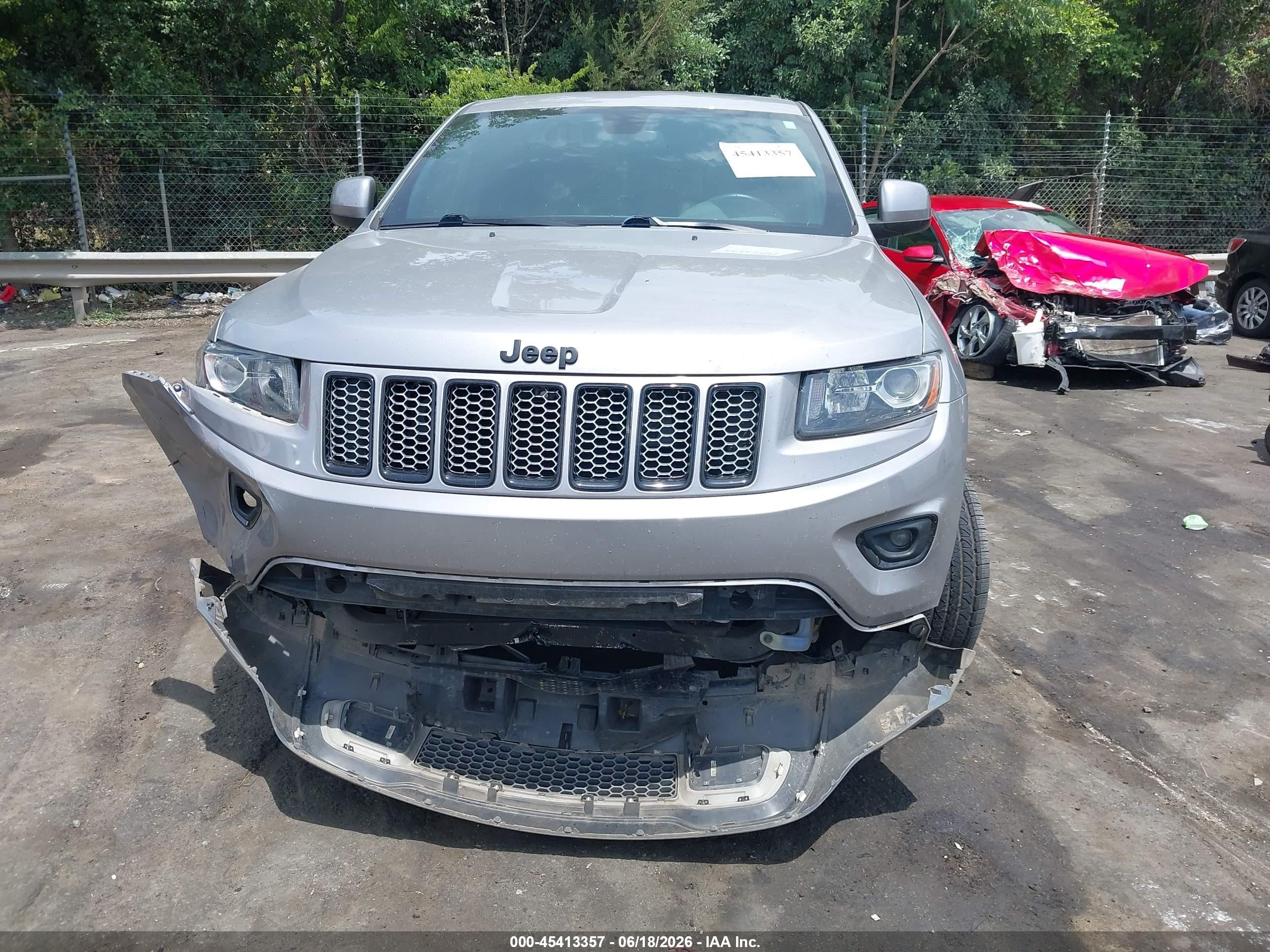 2015 Jeep Grand Cherokee Altitude Gray vin: 1C4RJFAG2FC720815