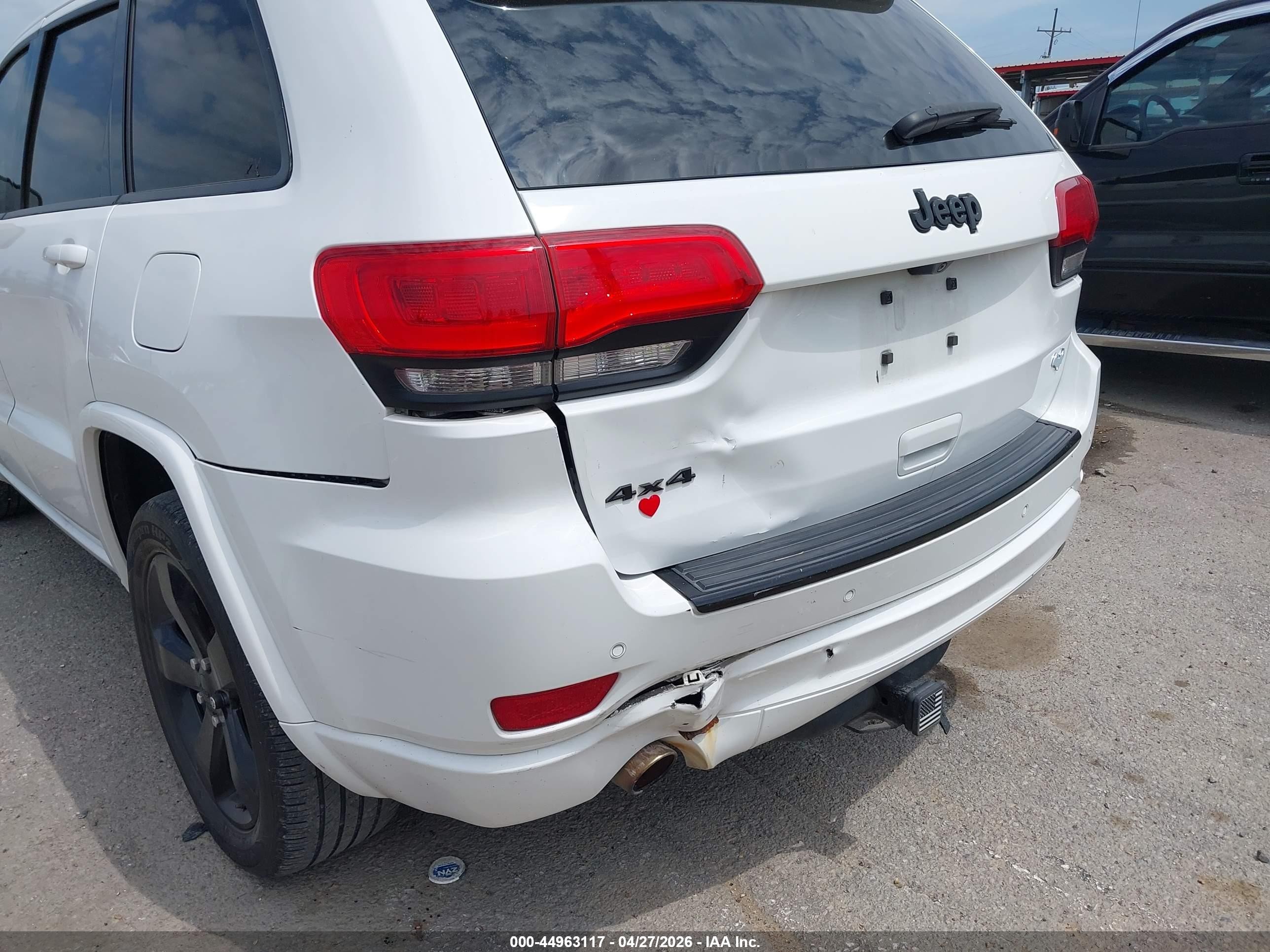 2015 Jeep Grand Cherokee Altitude White vin: 1C4RJFAG2FC720913