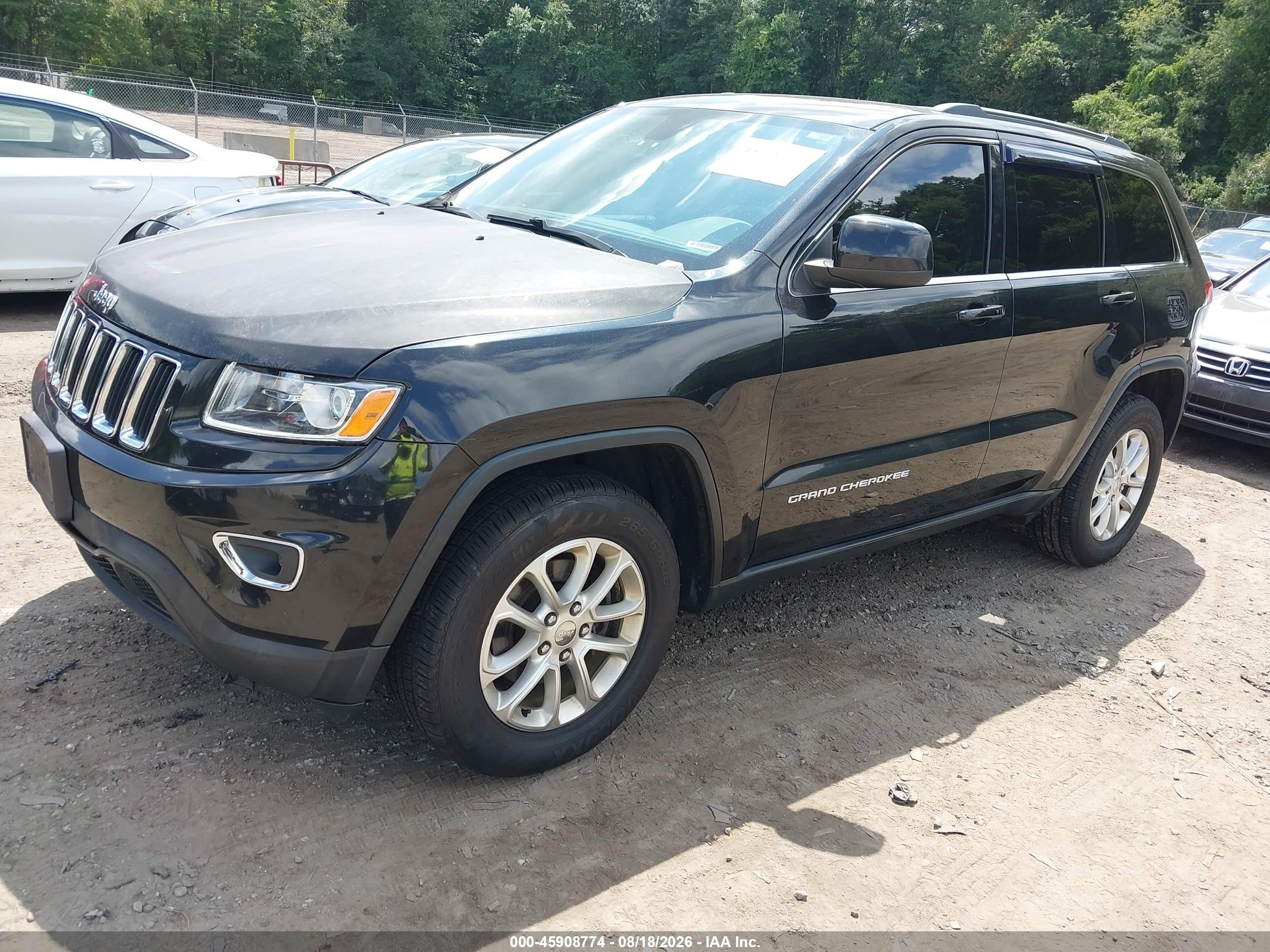 2015 Jeep Grand Cherokee Laredo Black vin: 1C4RJFAG2FC738294