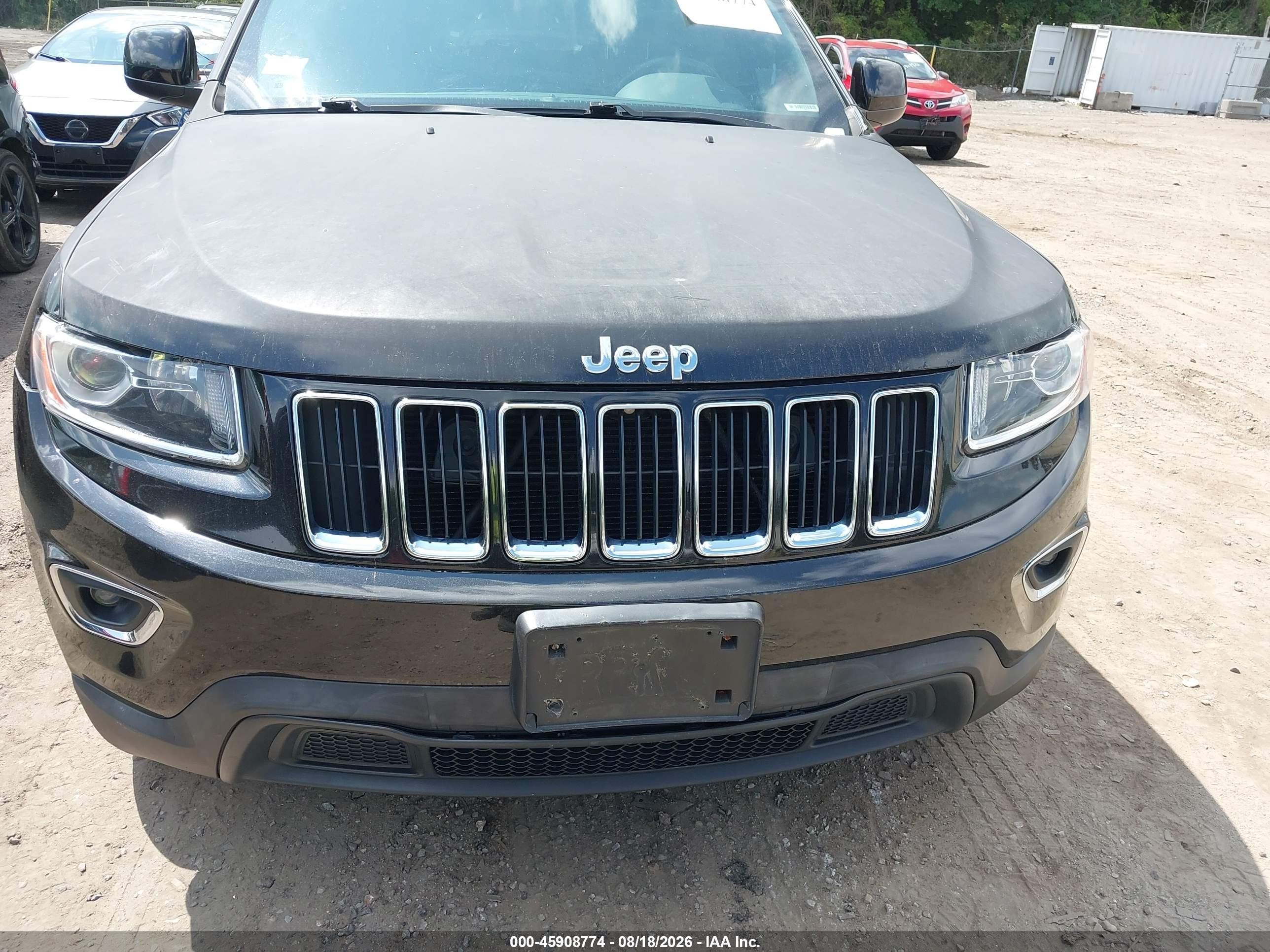 2015 Jeep Grand Cherokee Laredo Black vin: 1C4RJFAG2FC738294