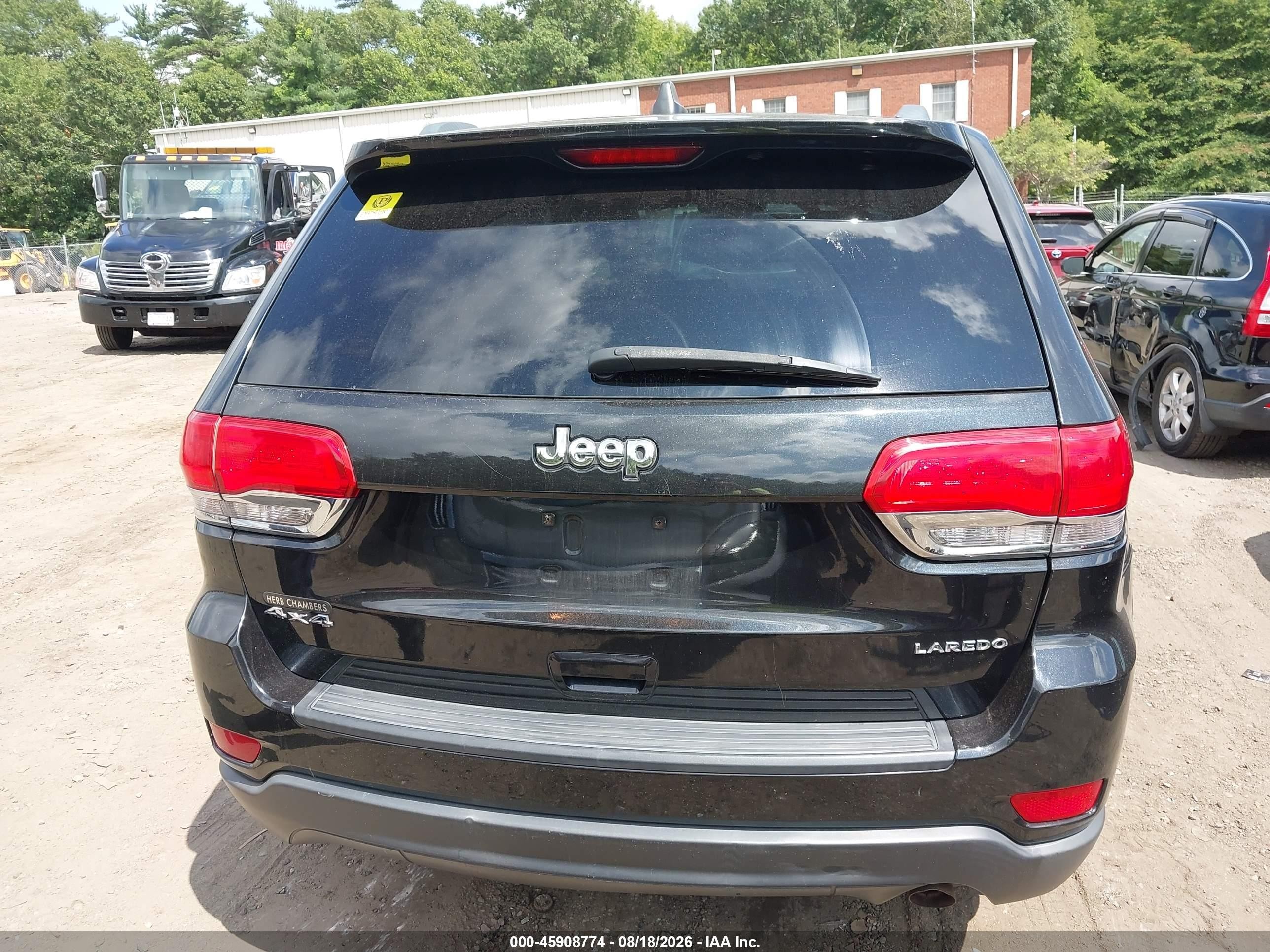 2015 Jeep Grand Cherokee Laredo Black vin: 1C4RJFAG2FC738294