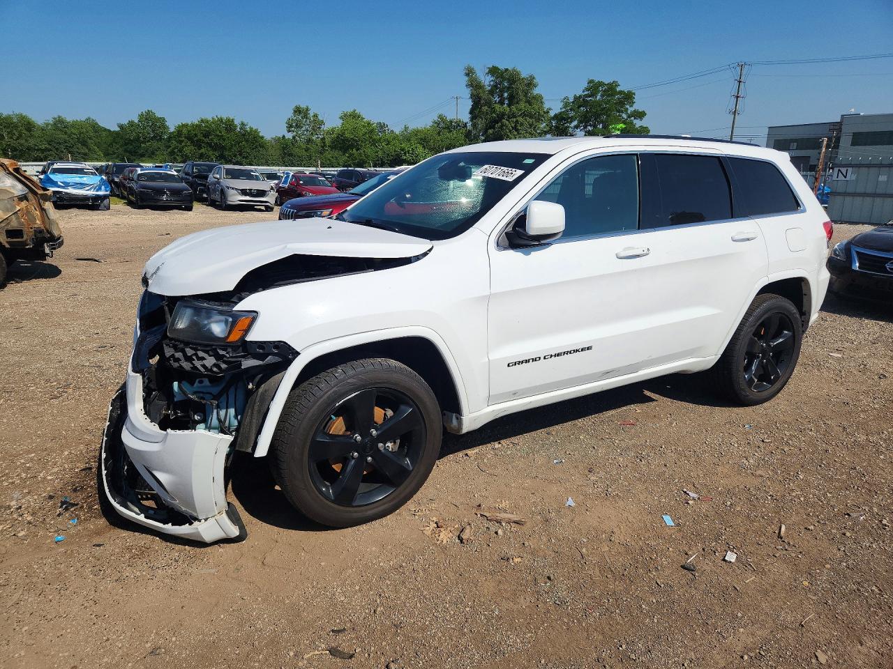 2015 Jeep Grand Cherokee Laredo Белый vin: 1C4RJFAG2FC748050