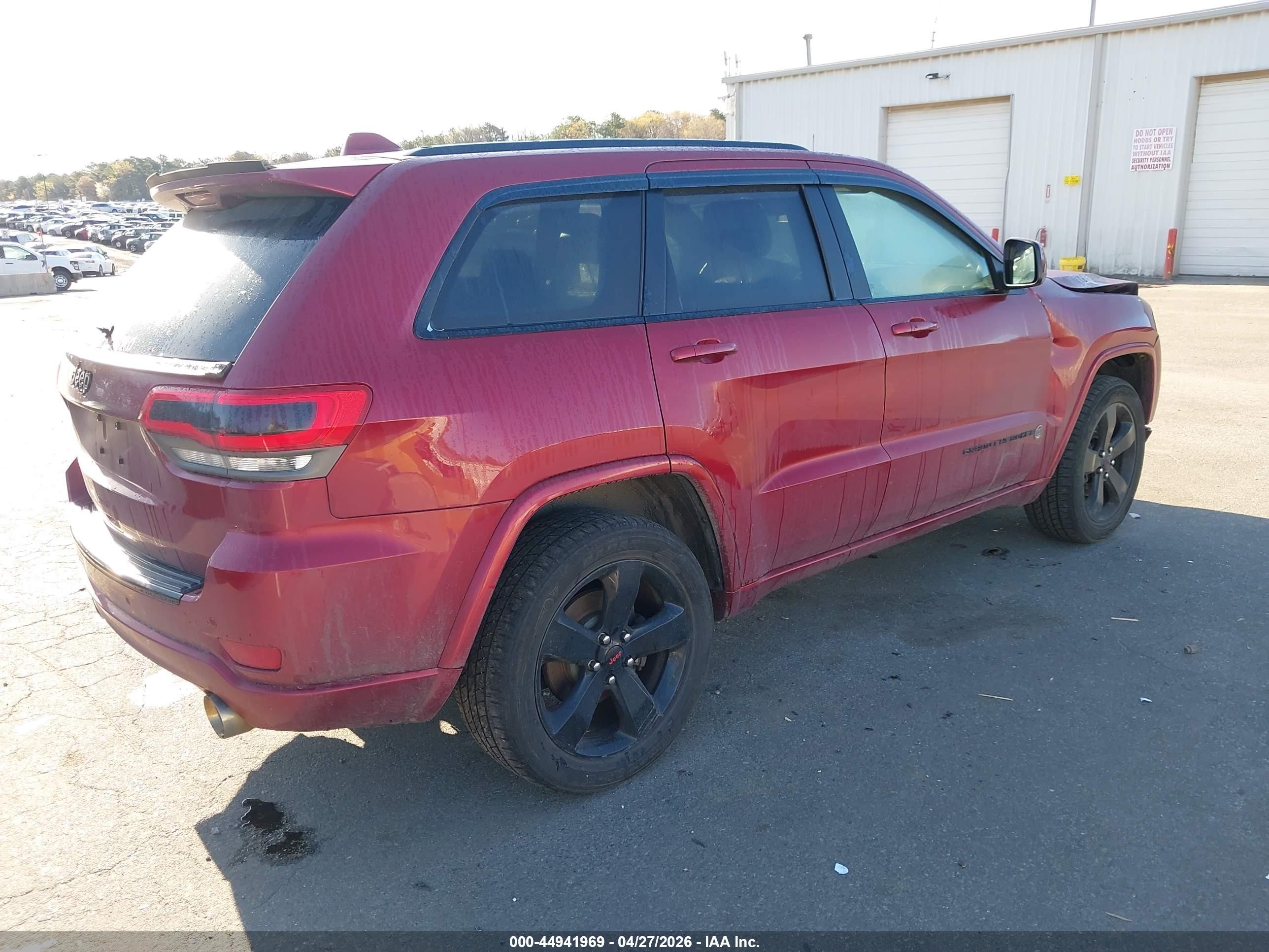 2015 Jeep Grand Cherokee Altitude Red vin: 1C4RJFAG2FC775071