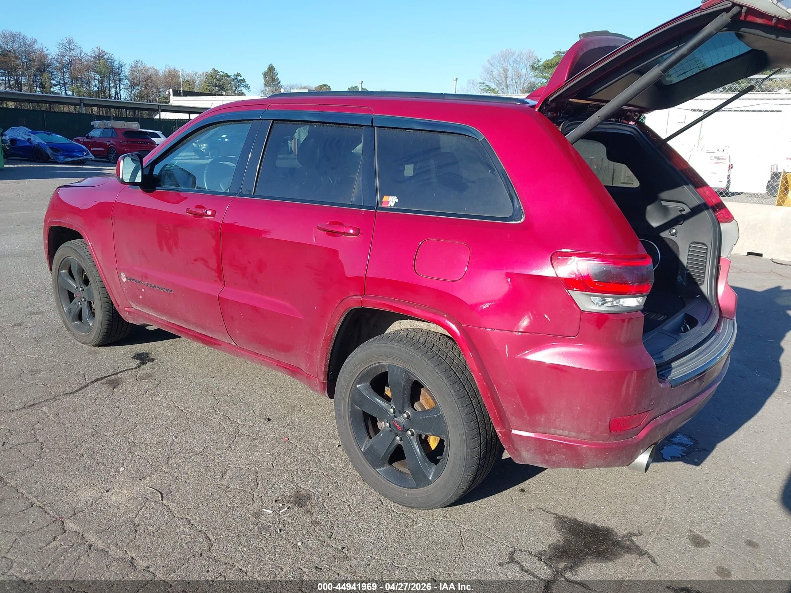 2015 Jeep Grand Cherokee Altitude Red vin: 1C4RJFAG2FC775071