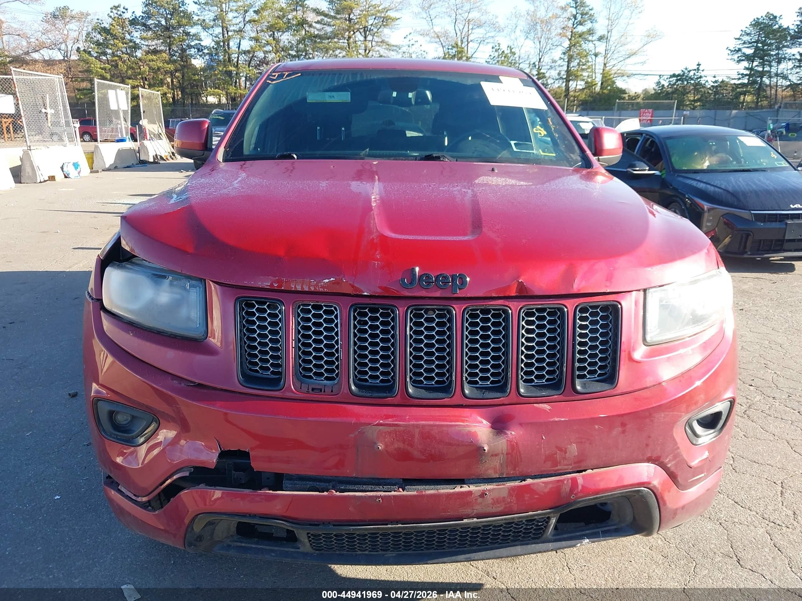 2015 Jeep Grand Cherokee Altitude Red vin: 1C4RJFAG2FC775071