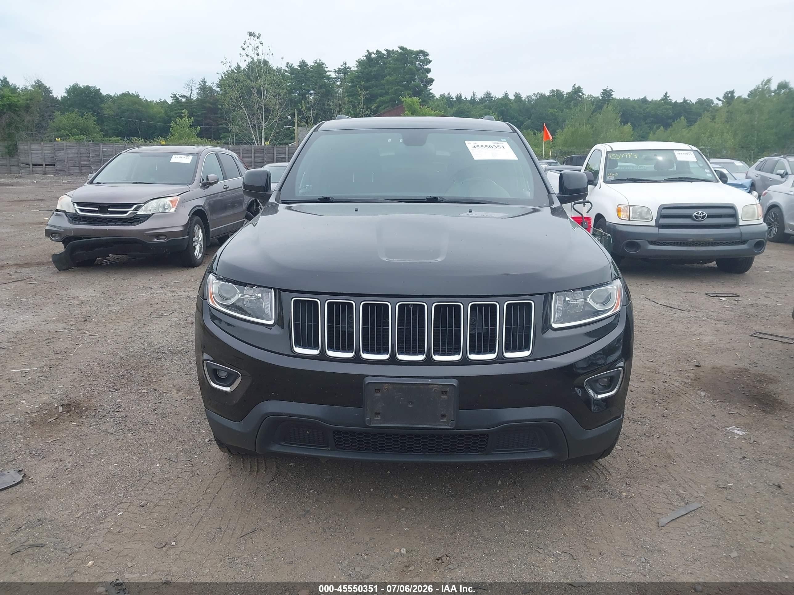 2015 Jeep Grand Cherokee Laredo Black vin: 1C4RJFAG2FC838623