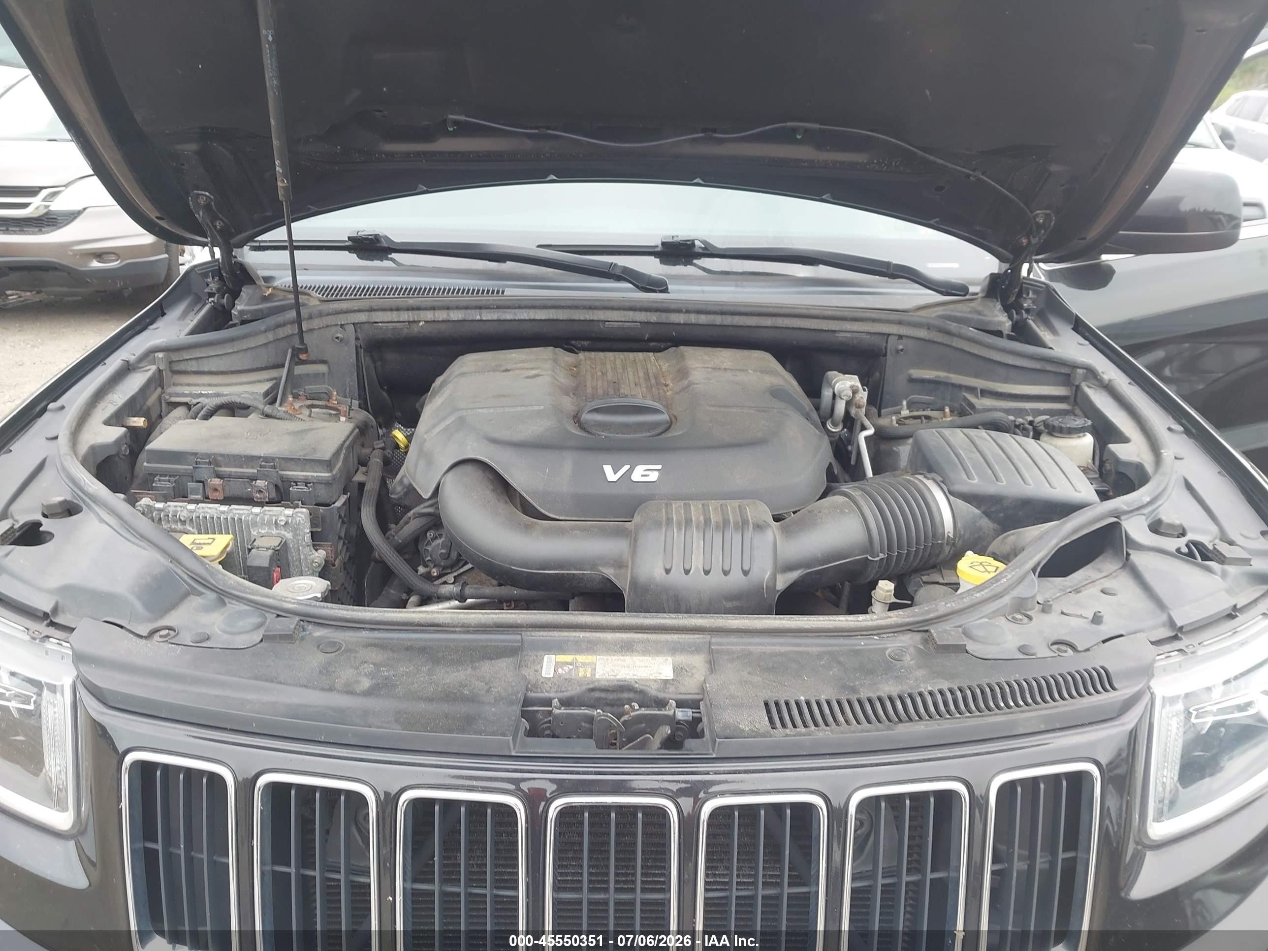 2015 Jeep Grand Cherokee Laredo Black vin: 1C4RJFAG2FC838623
