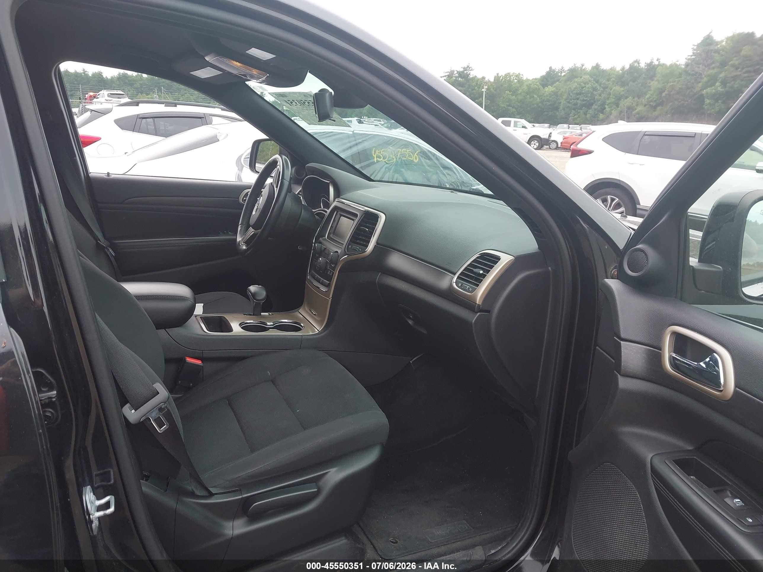 2015 Jeep Grand Cherokee Laredo Black vin: 1C4RJFAG2FC838623