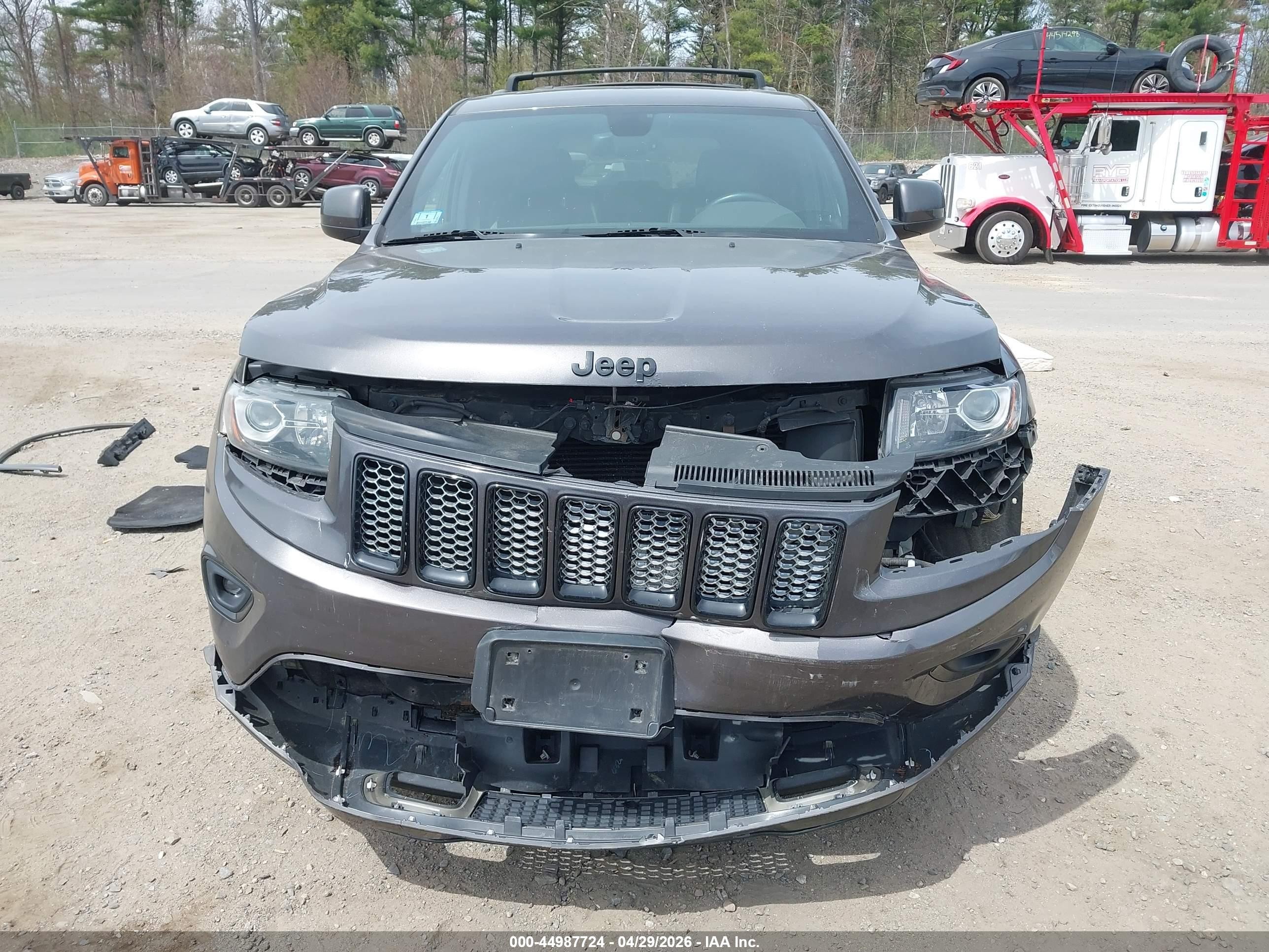 2015 Jeep Grand Cherokee Altitude Gray vin: 1C4RJFAG2FC858855