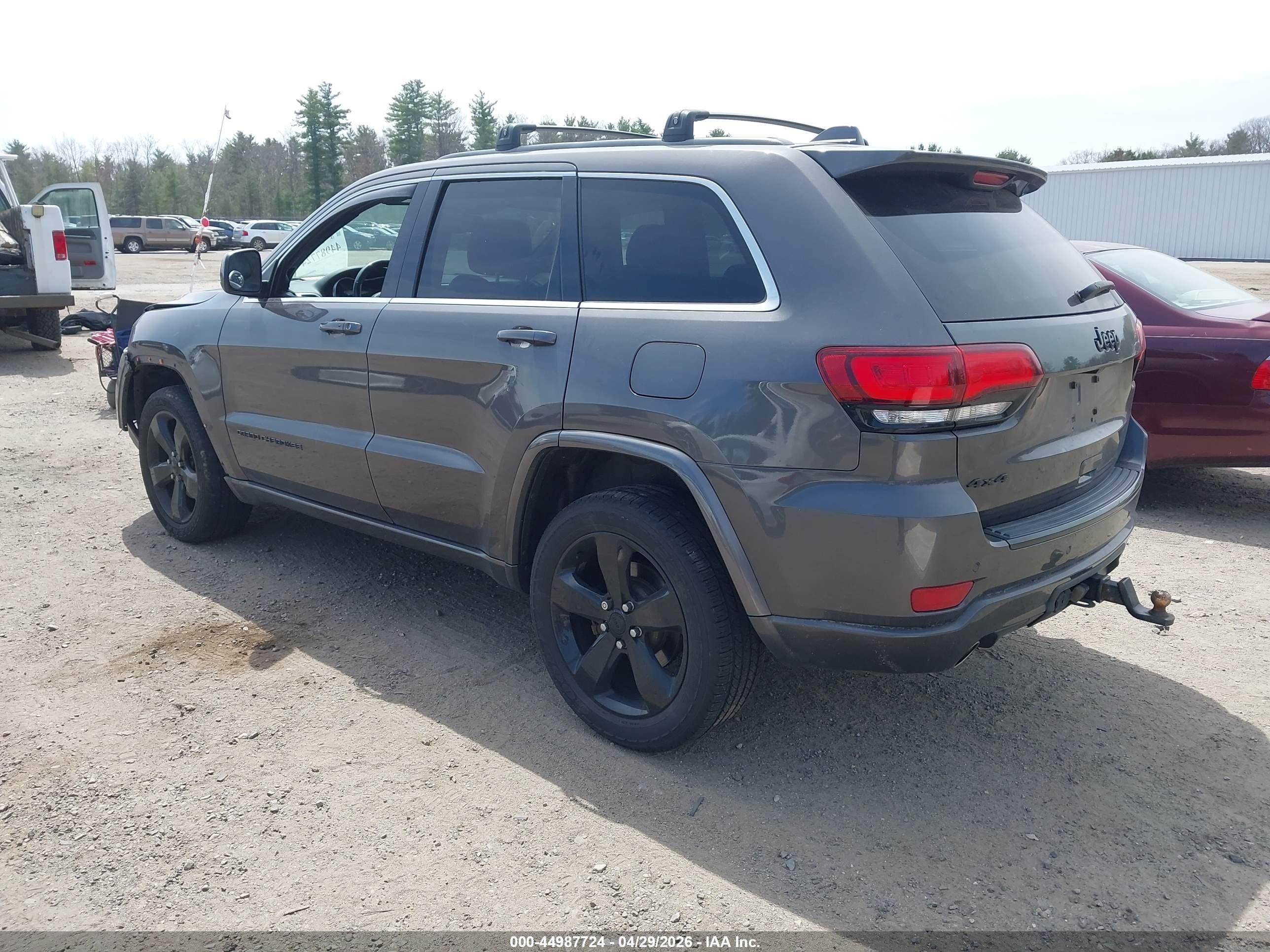 2015 Jeep Grand Cherokee Altitude Gray vin: 1C4RJFAG2FC858855