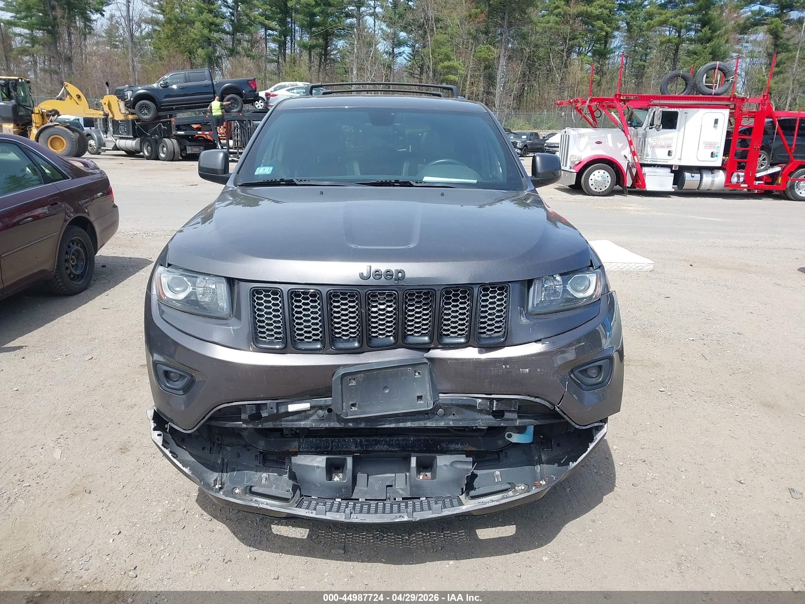 2015 Jeep Grand Cherokee Altitude Gray vin: 1C4RJFAG2FC858855