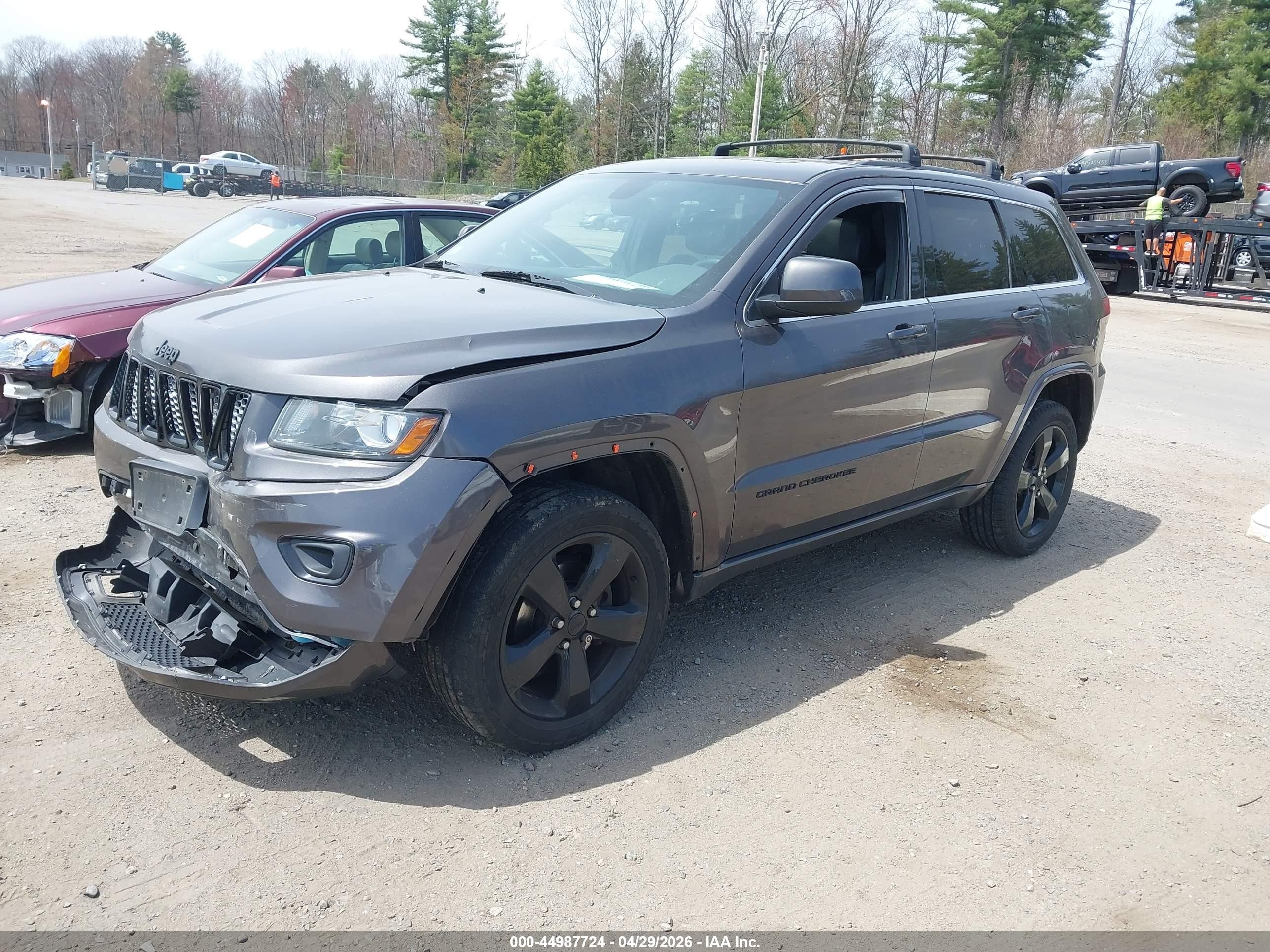 2015 Jeep Grand Cherokee Altitude Gray vin: 1C4RJFAG2FC858855
