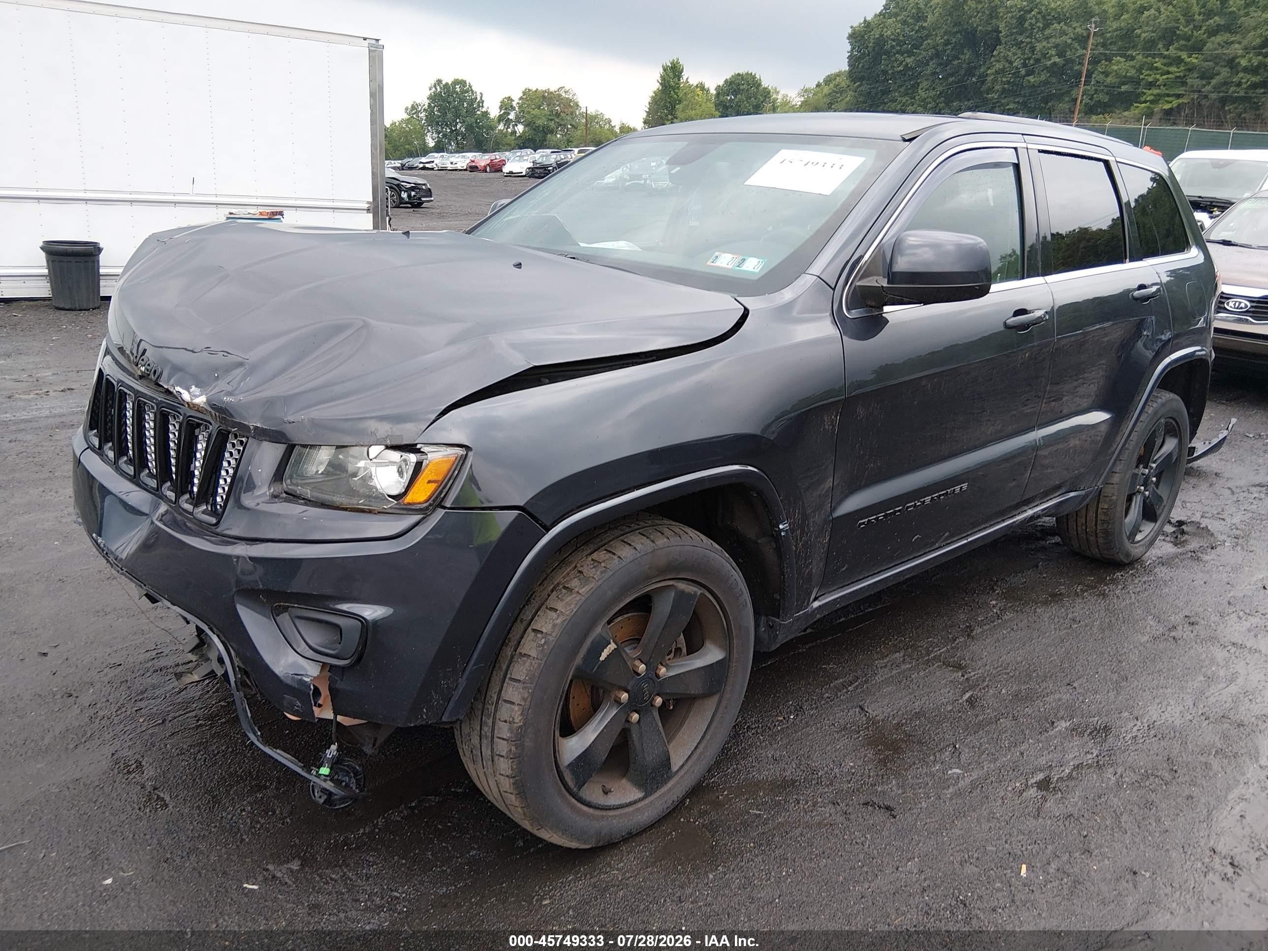 2015 Jeep Grand Cherokee Altitude Gray vin: 1C4RJFAG2FC876109