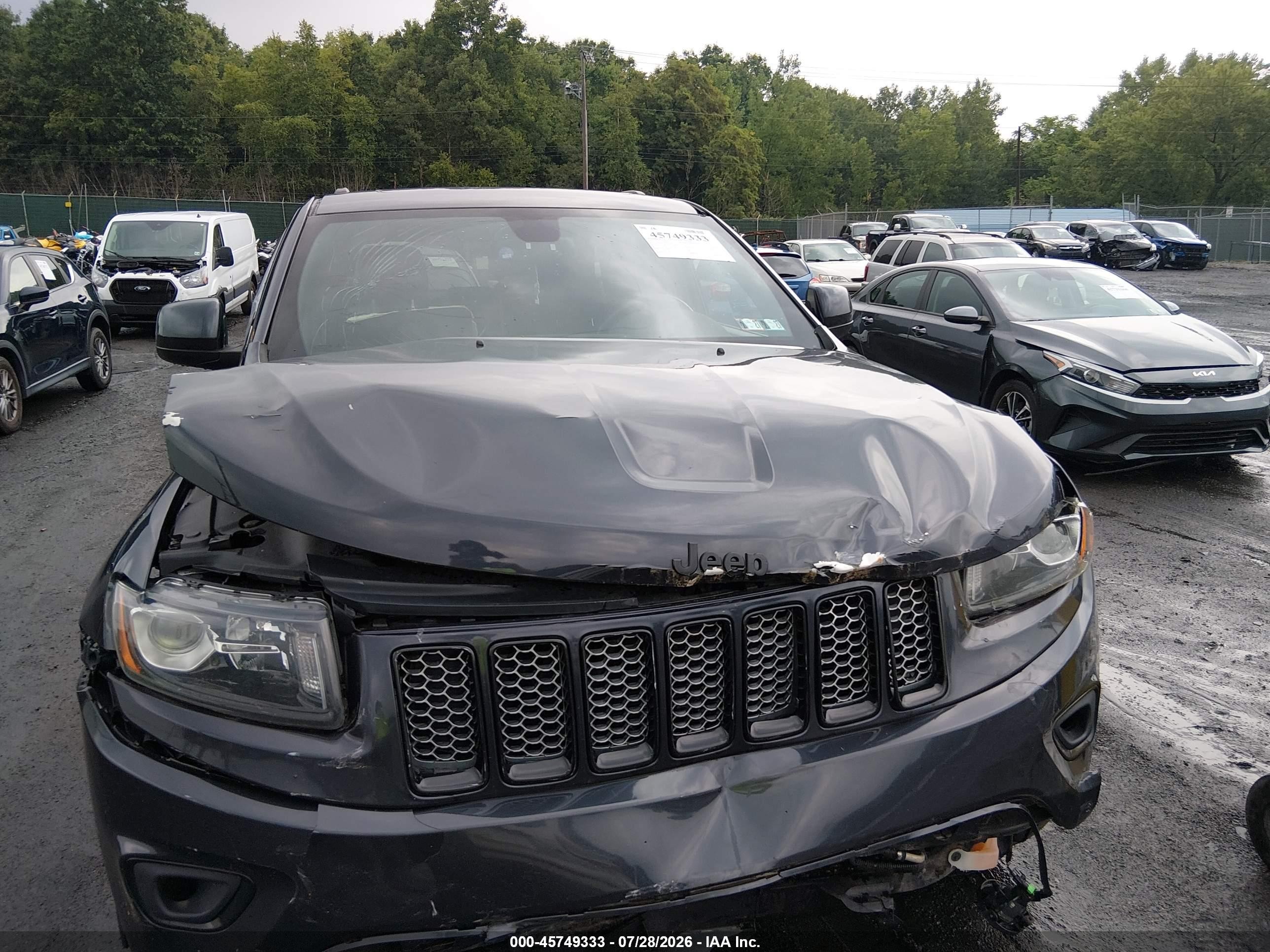 2015 Jeep Grand Cherokee Altitude Gray vin: 1C4RJFAG2FC876109