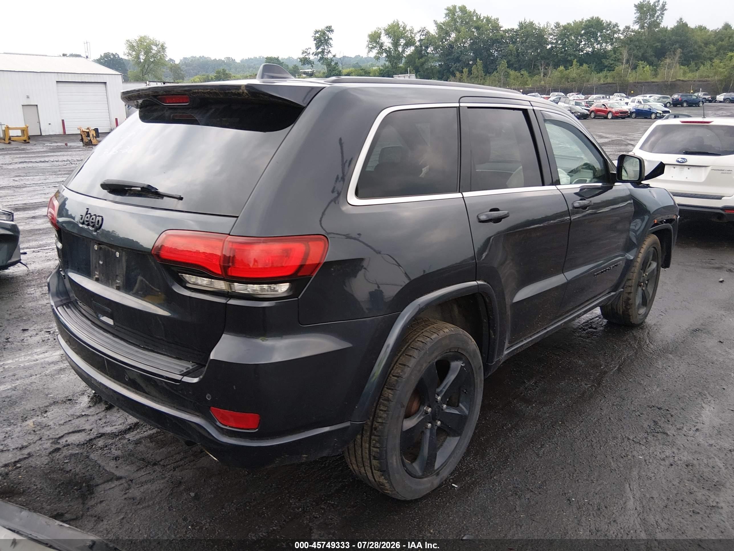2015 Jeep Grand Cherokee Altitude Gray vin: 1C4RJFAG2FC876109
