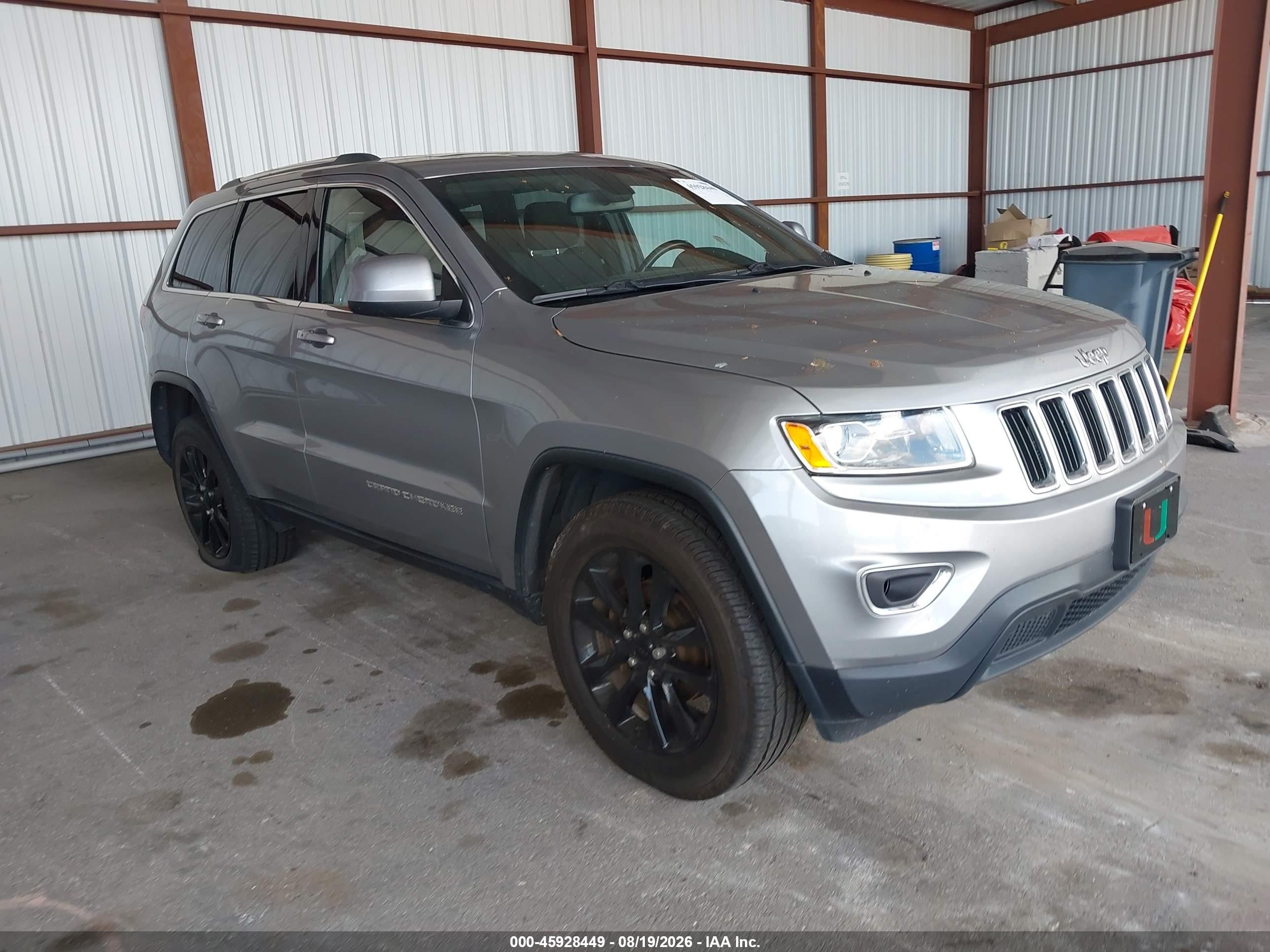 2015 Jeep Grand Cherokee Laredo Gray vin: 1C4RJFAG2FC892925