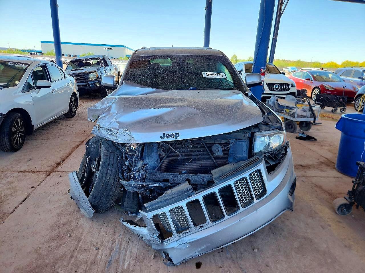 2015 Jeep Grand Cherokee Laredo Silver vin: 1C4RJFAG2FC941945