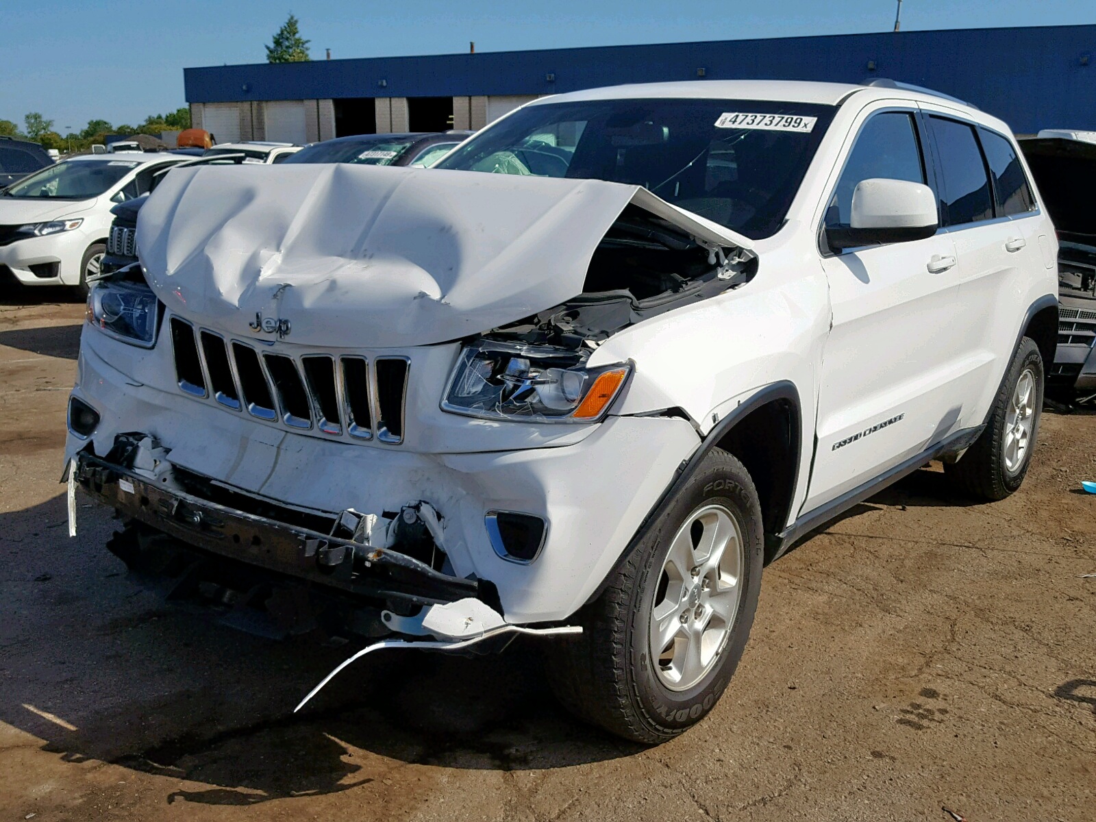 2016 Jeep Grand Cherokee Laredo White vin: 1C4RJFAG2GC327222