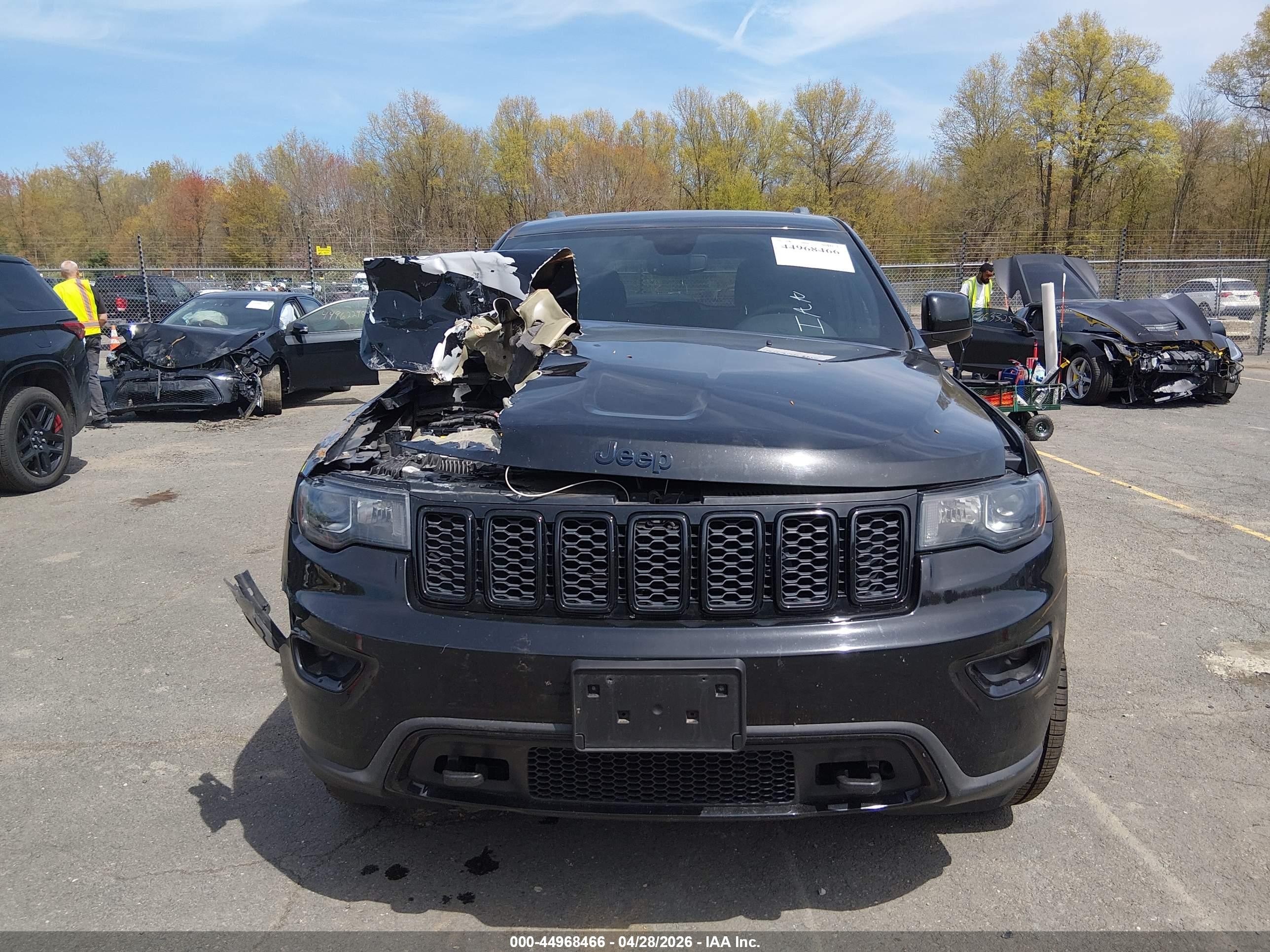 2018 Jeep Grand Cherokee Upland 4x4 Black vin: 1C4RJFAG2JC477922