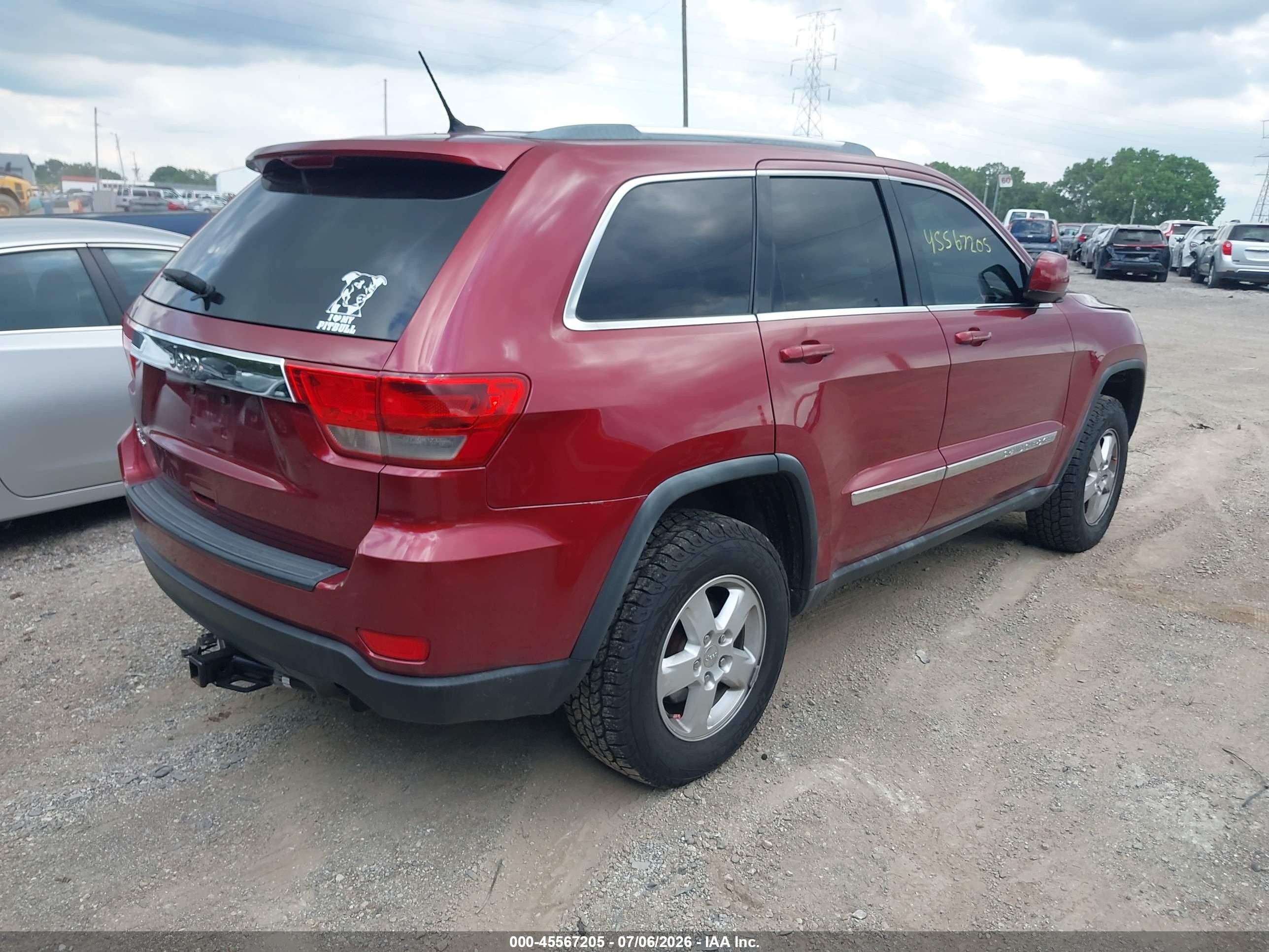 2012 Jeep Grand Cherokee Laredo Red vin: 1C4RJFAG3CC161478