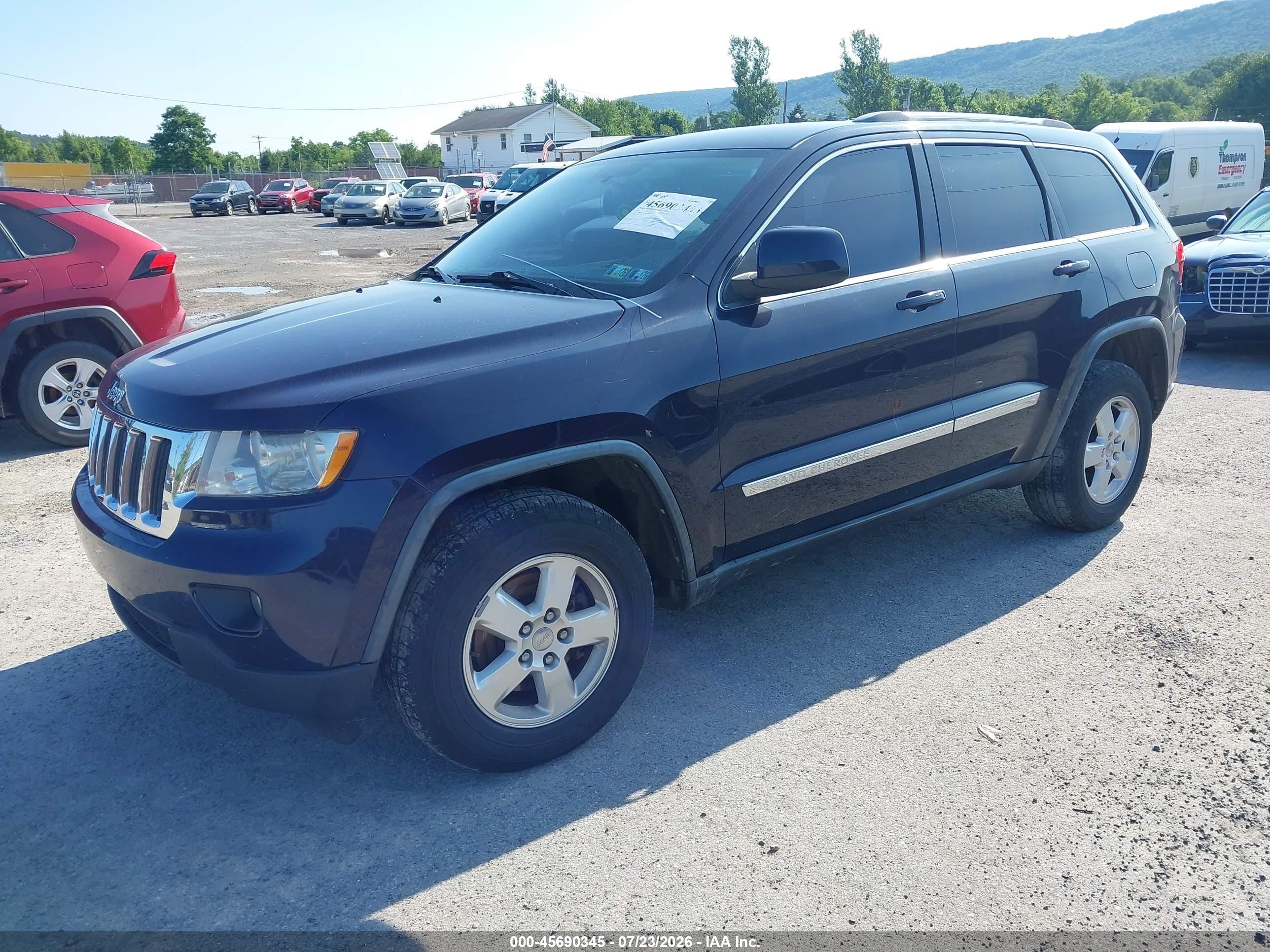 2012 Jeep Grand Cherokee Laredo Dark Blue vin: 1C4RJFAG3CC170438
