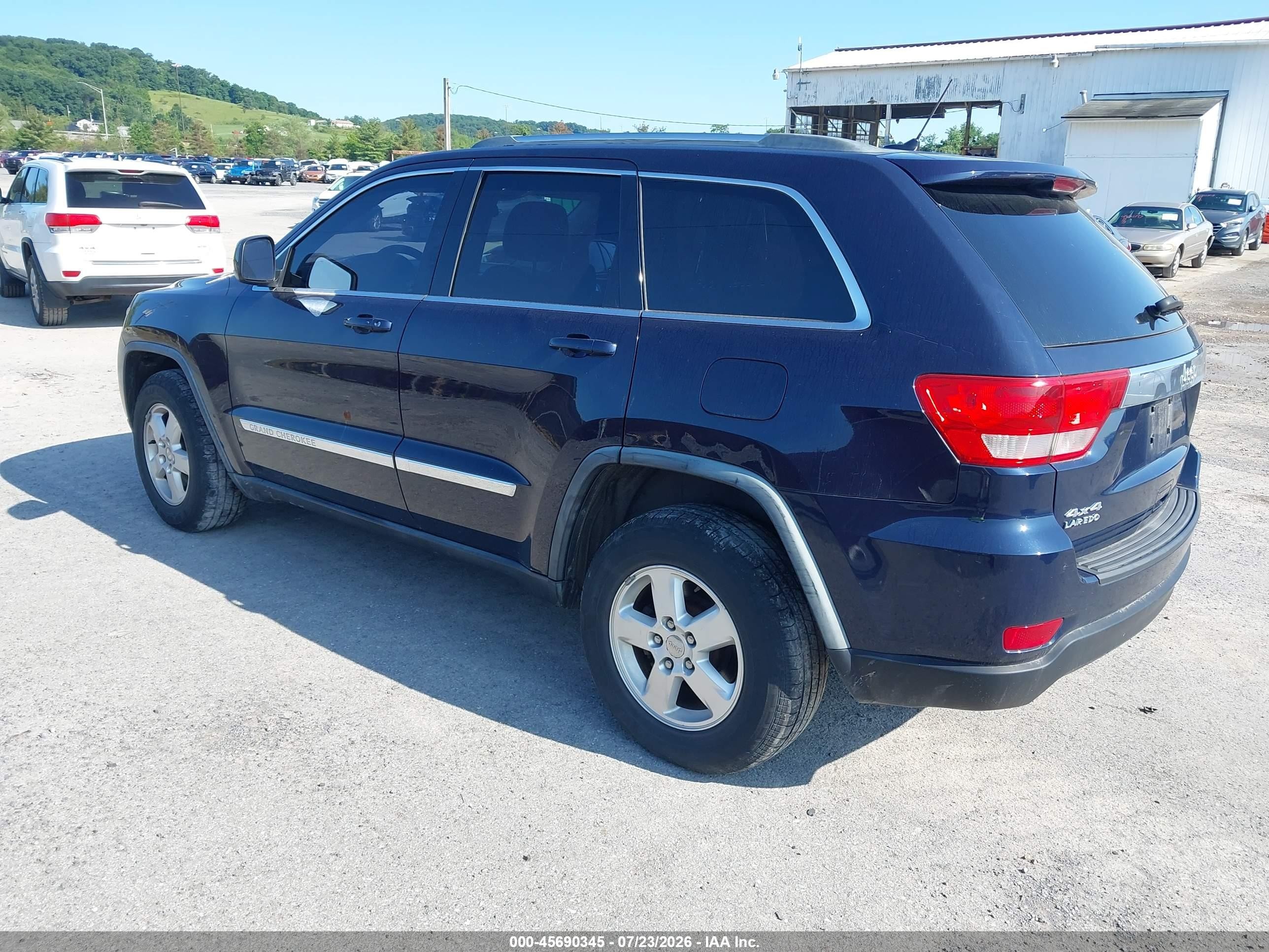 2012 Jeep Grand Cherokee Laredo Dark Blue vin: 1C4RJFAG3CC170438