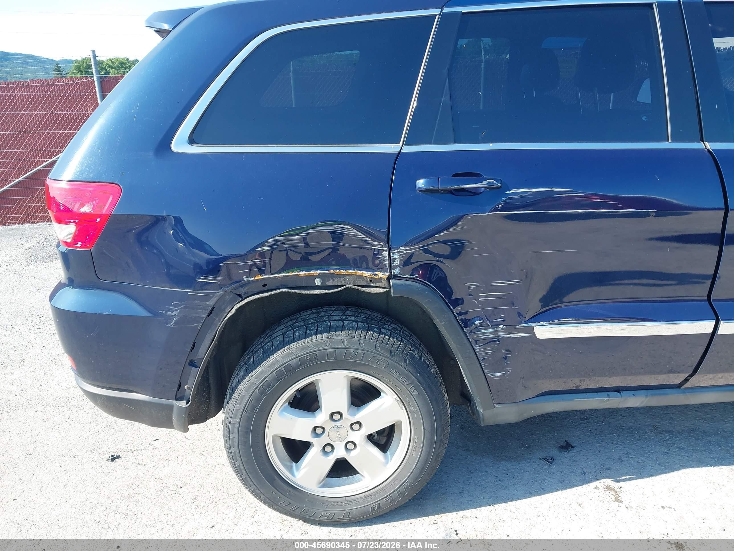 2012 Jeep Grand Cherokee Laredo Dark Blue vin: 1C4RJFAG3CC170438