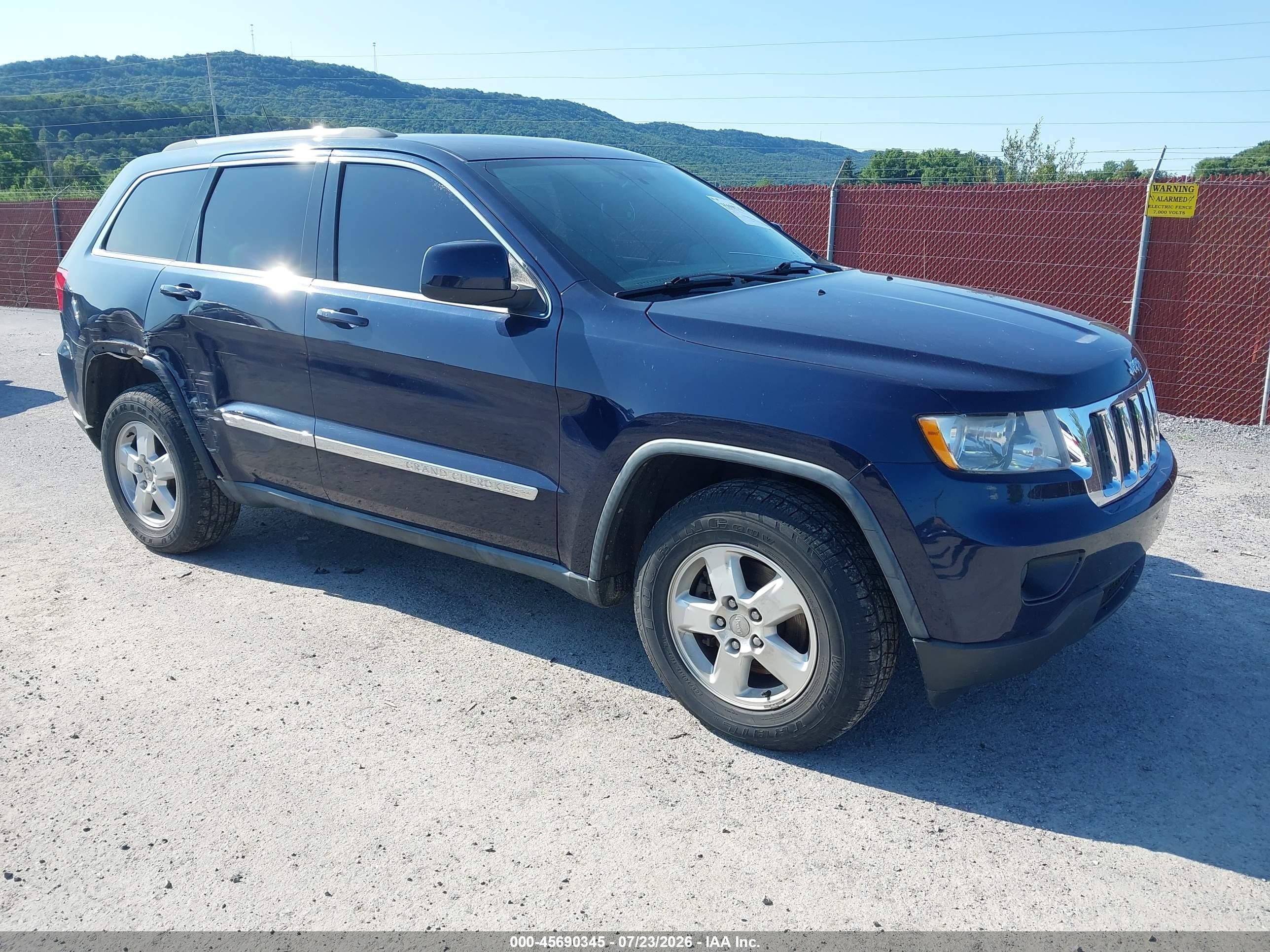 2012 Jeep Grand Cherokee Laredo Dark Blue vin: 1C4RJFAG3CC170438