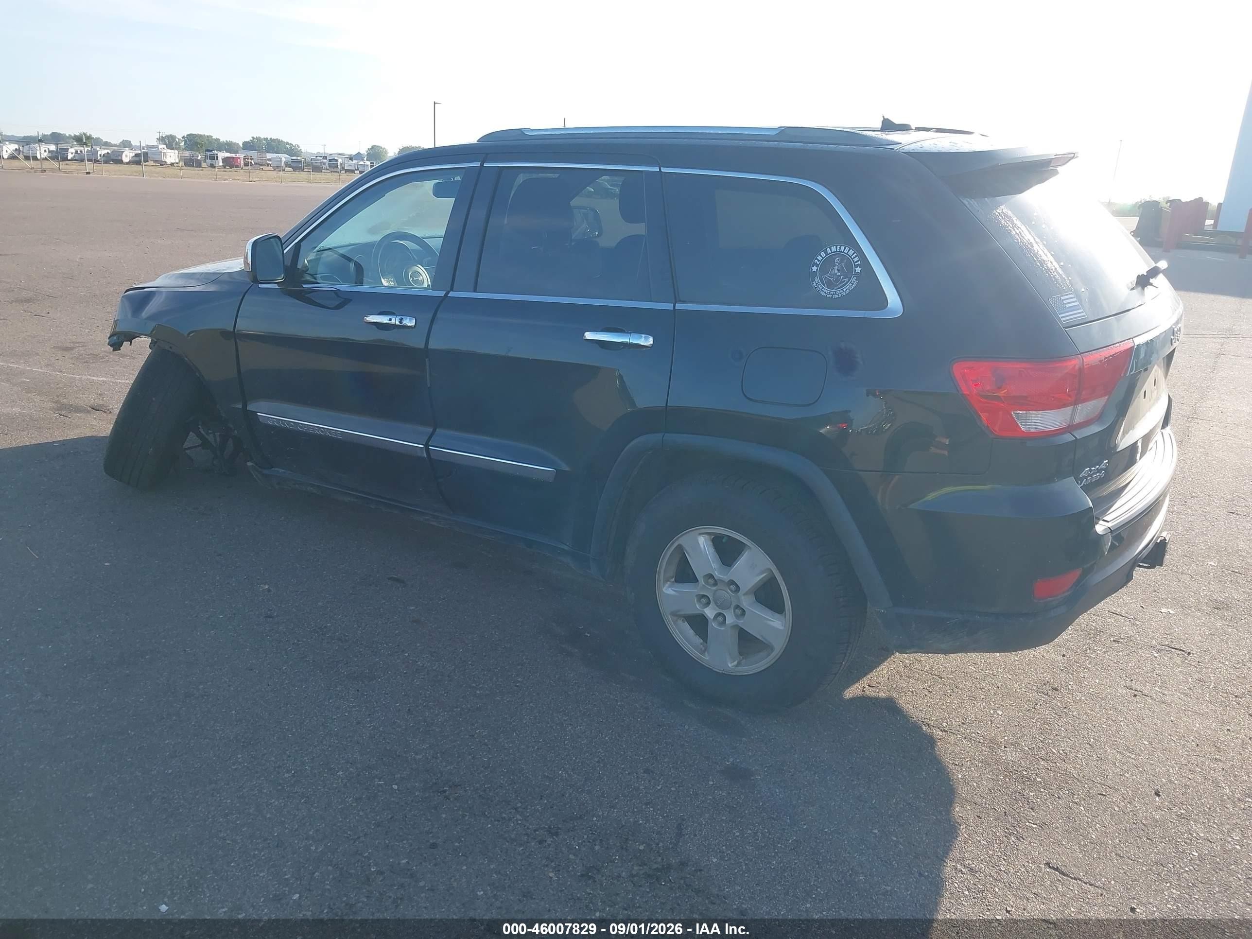 2012 Jeep Grand Cherokee Laredo Black vin: 1C4RJFAG3CC222327