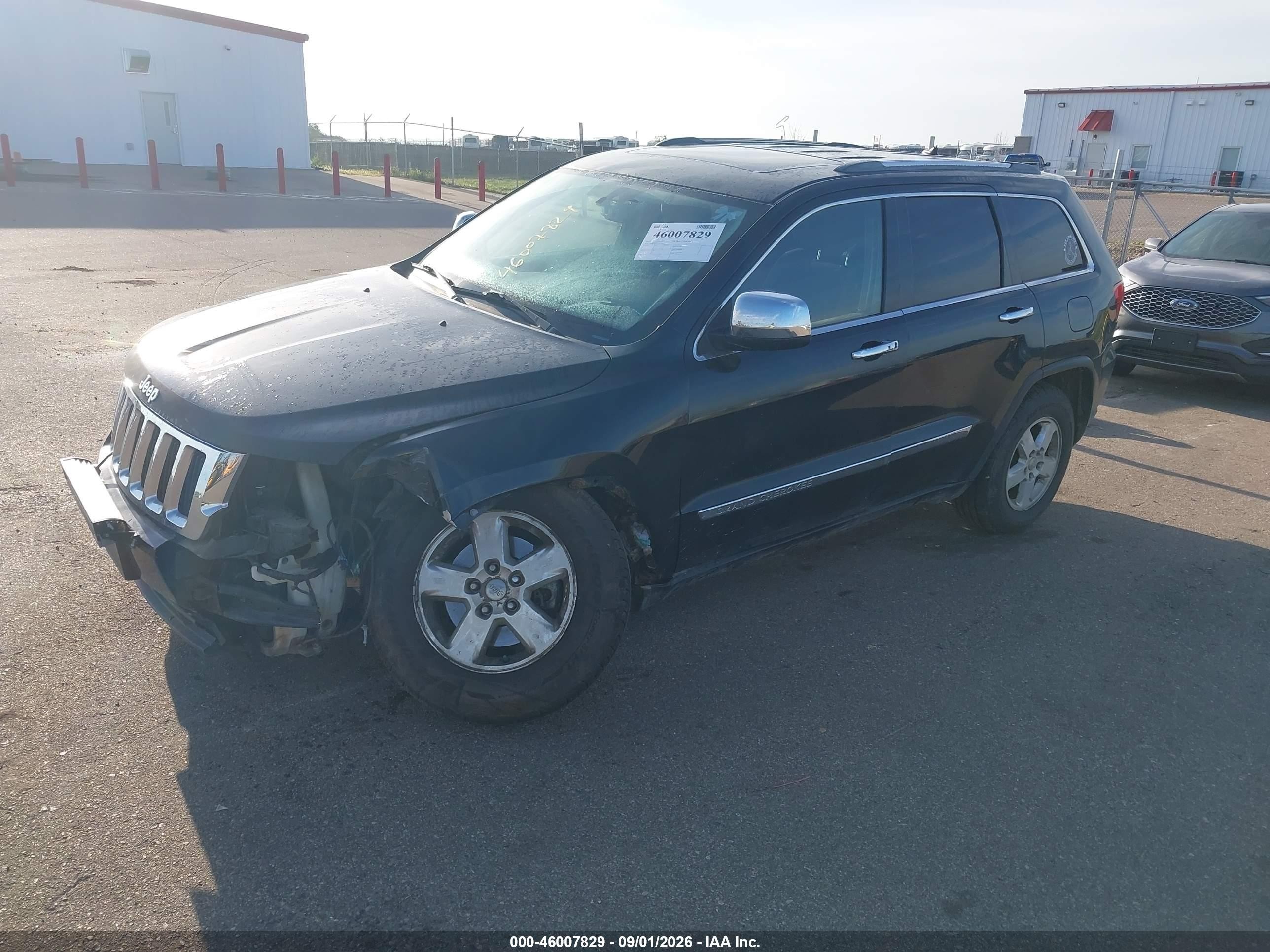 2012 Jeep Grand Cherokee Laredo Black vin: 1C4RJFAG3CC222327