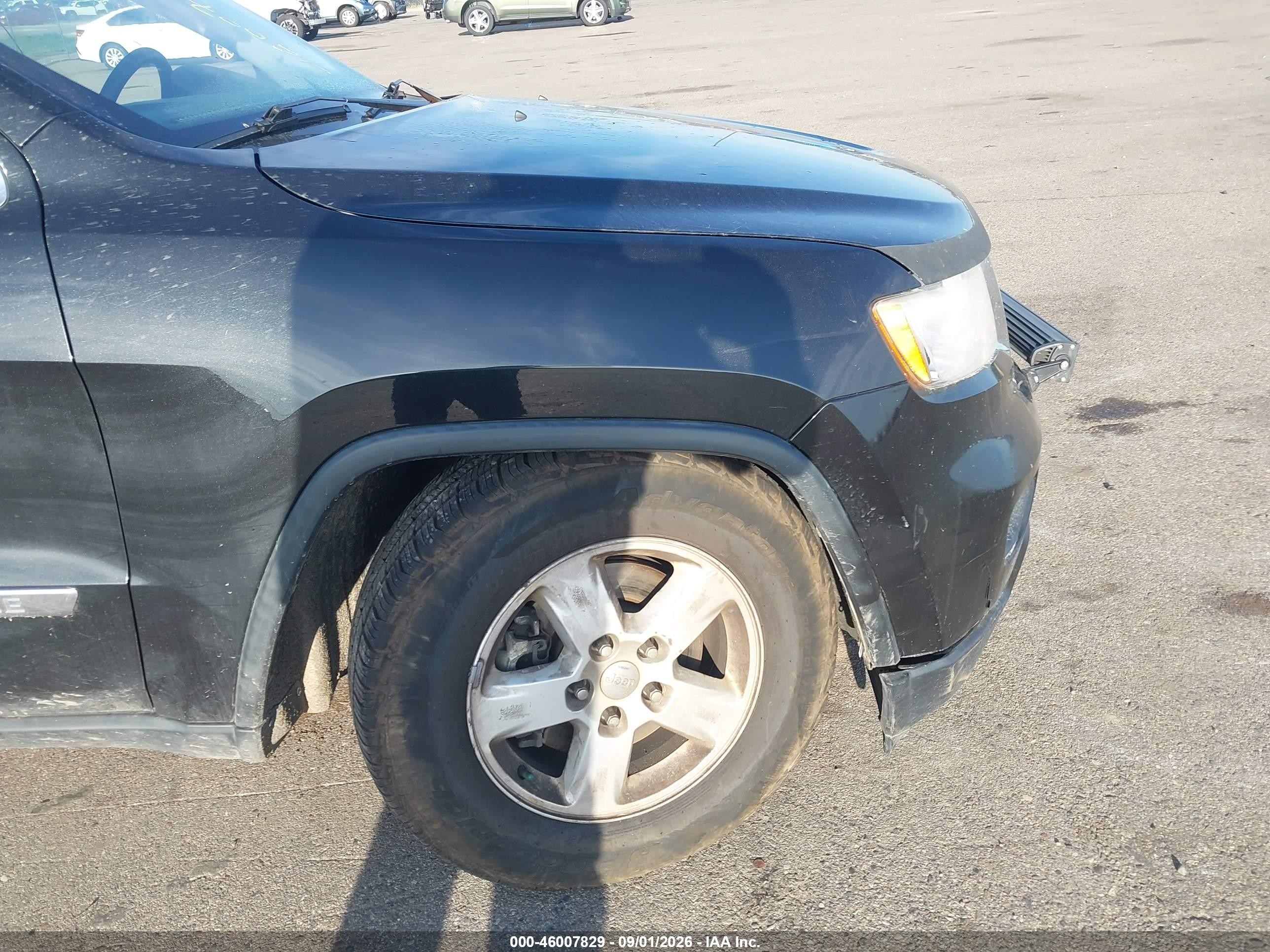 2012 Jeep Grand Cherokee Laredo Black vin: 1C4RJFAG3CC222327