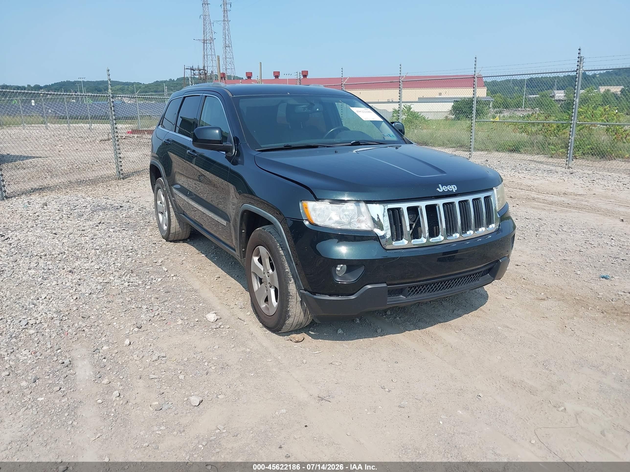 2012 Jeep Grand Cherokee Laredo Black vin: 1C4RJFAG3CC233120